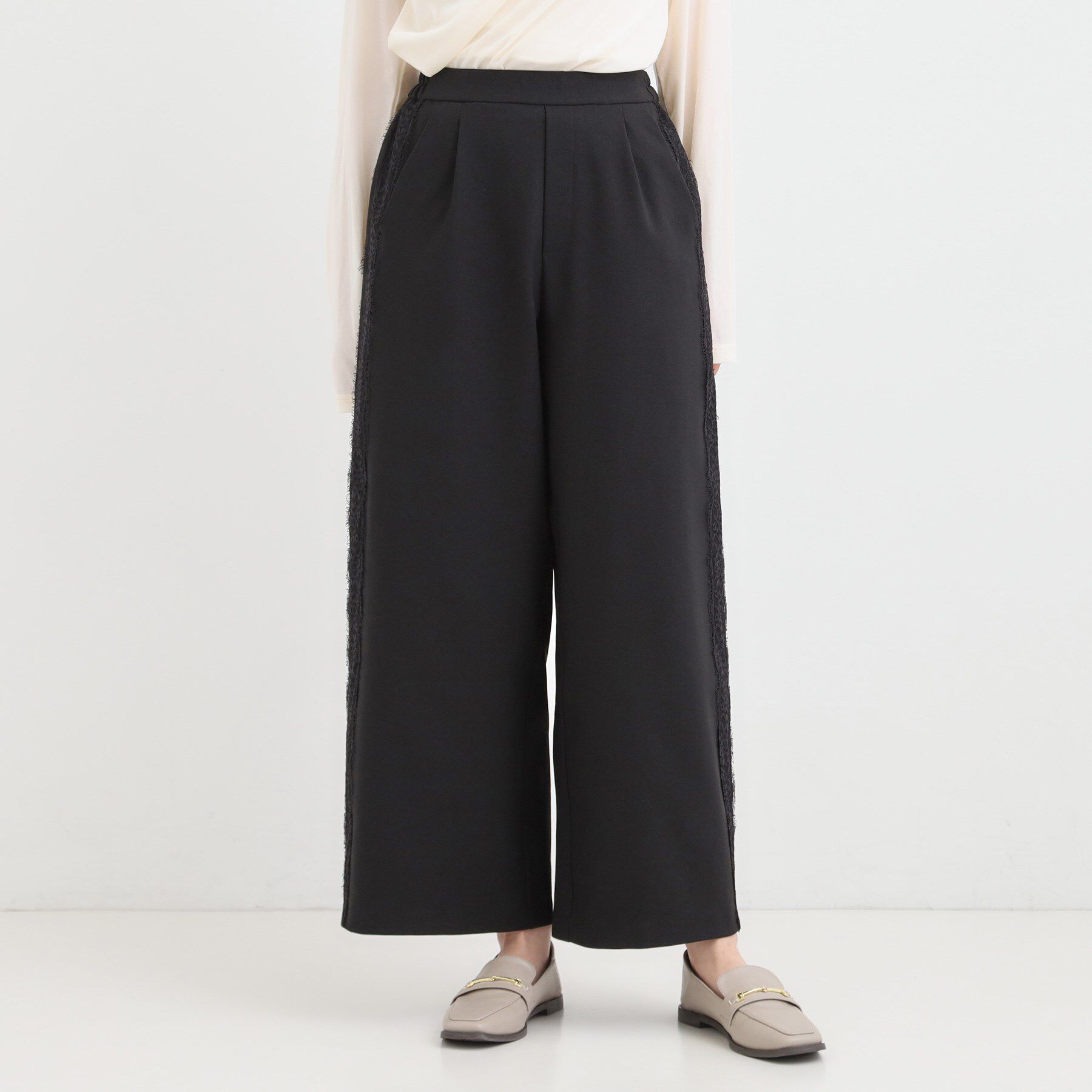 SHOO･LA･RUE「サイドレースワイドパンツ」|その他|