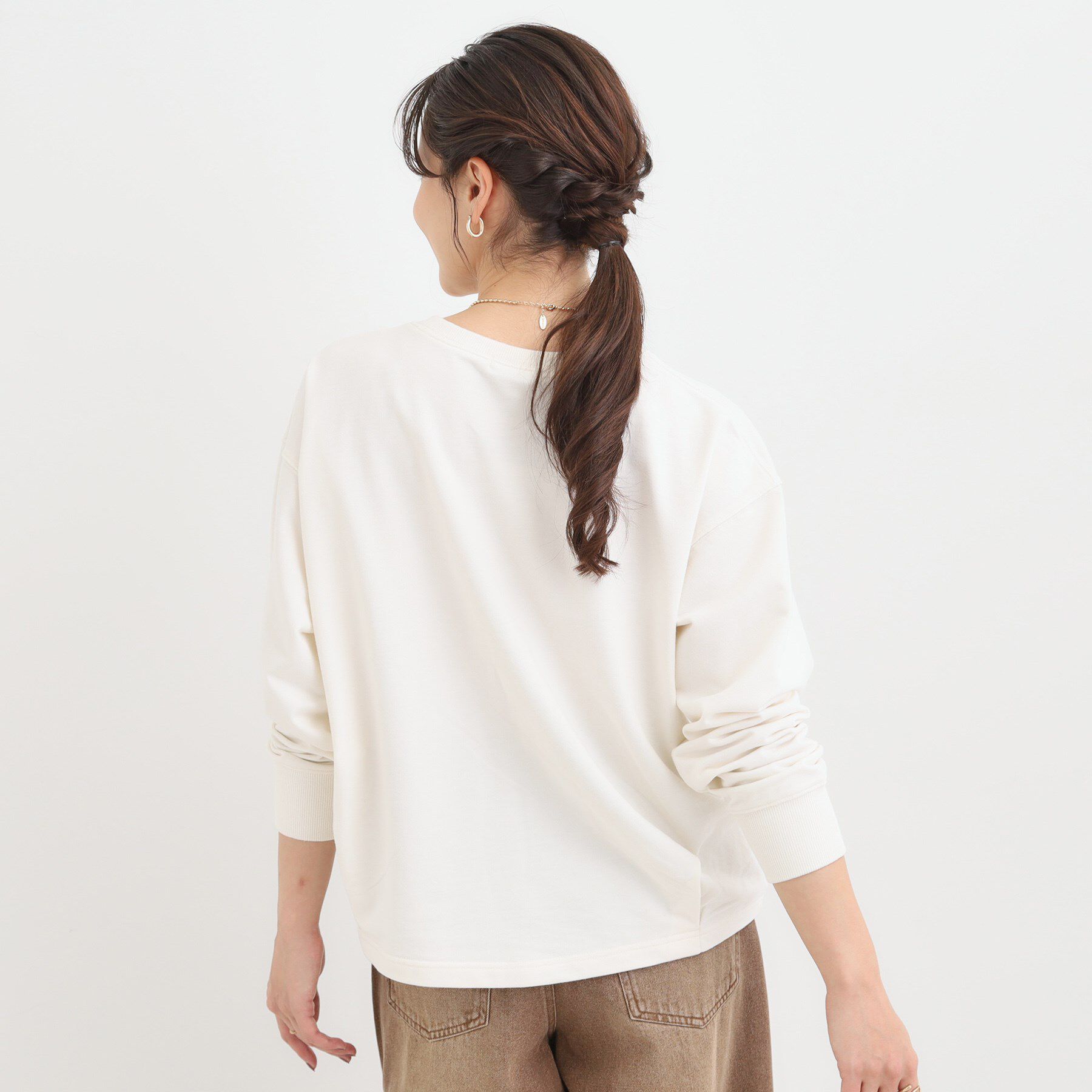 SHOO･LA･RUE「コード刺繍ミニ裏毛トップス」|Tシャツ・カットソー|