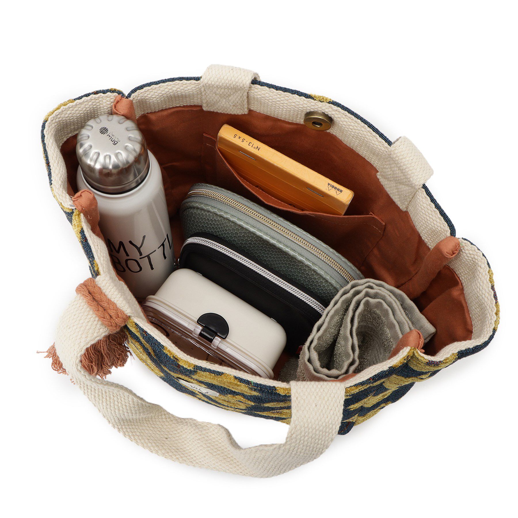 SHOO･LA･RUE「インド製ジャカードランチトートバッグ」|トートバッグ|