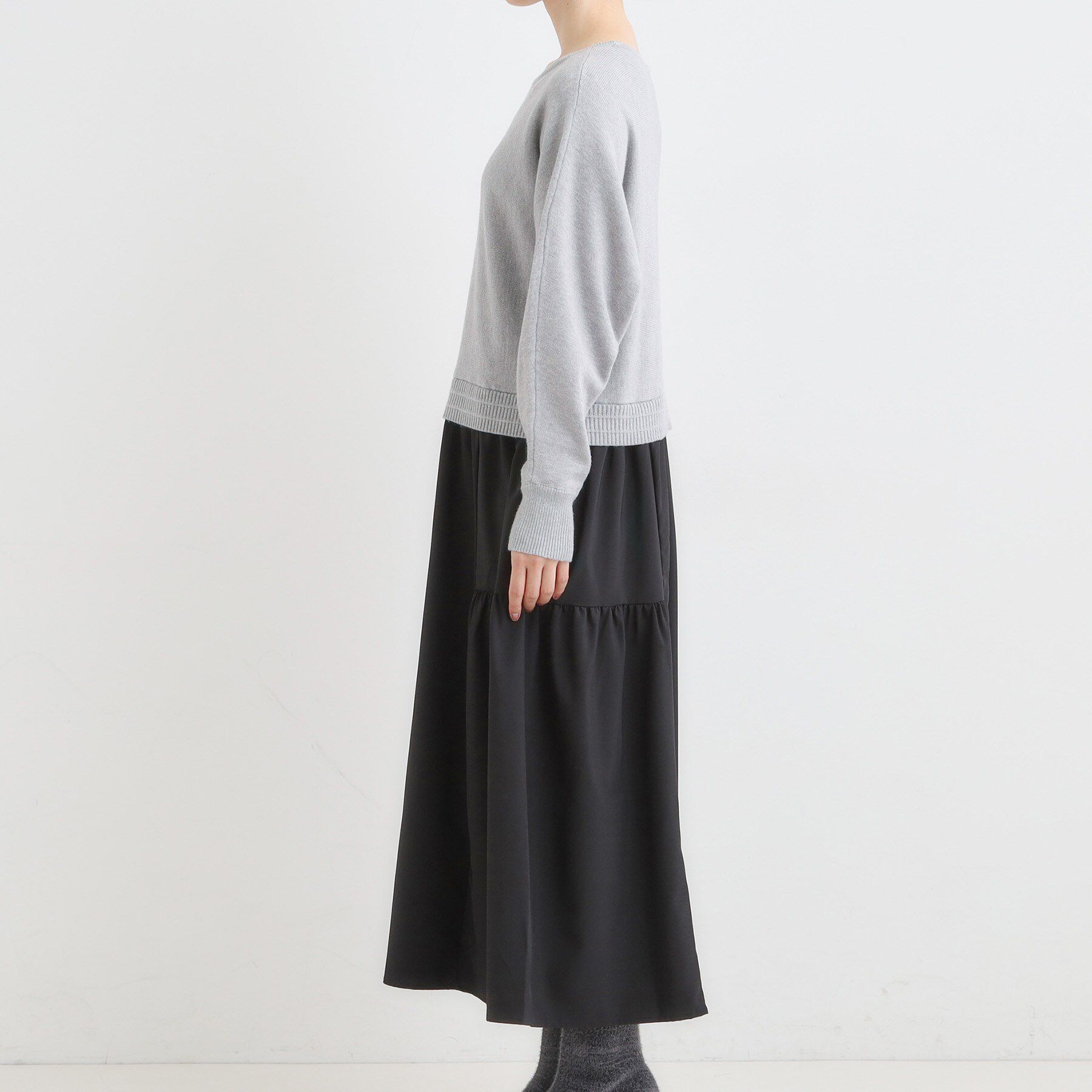 SHOO･LA･RUE「異素材ドッキングワンピース」|ワンピース|