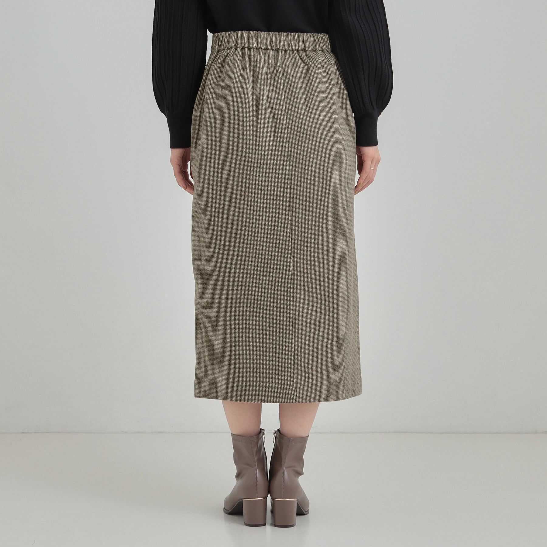 SHOO･LA･RUE「【S-LL/あったか】すらりときれい見え ベイカー風ナロースカート」|スカート|