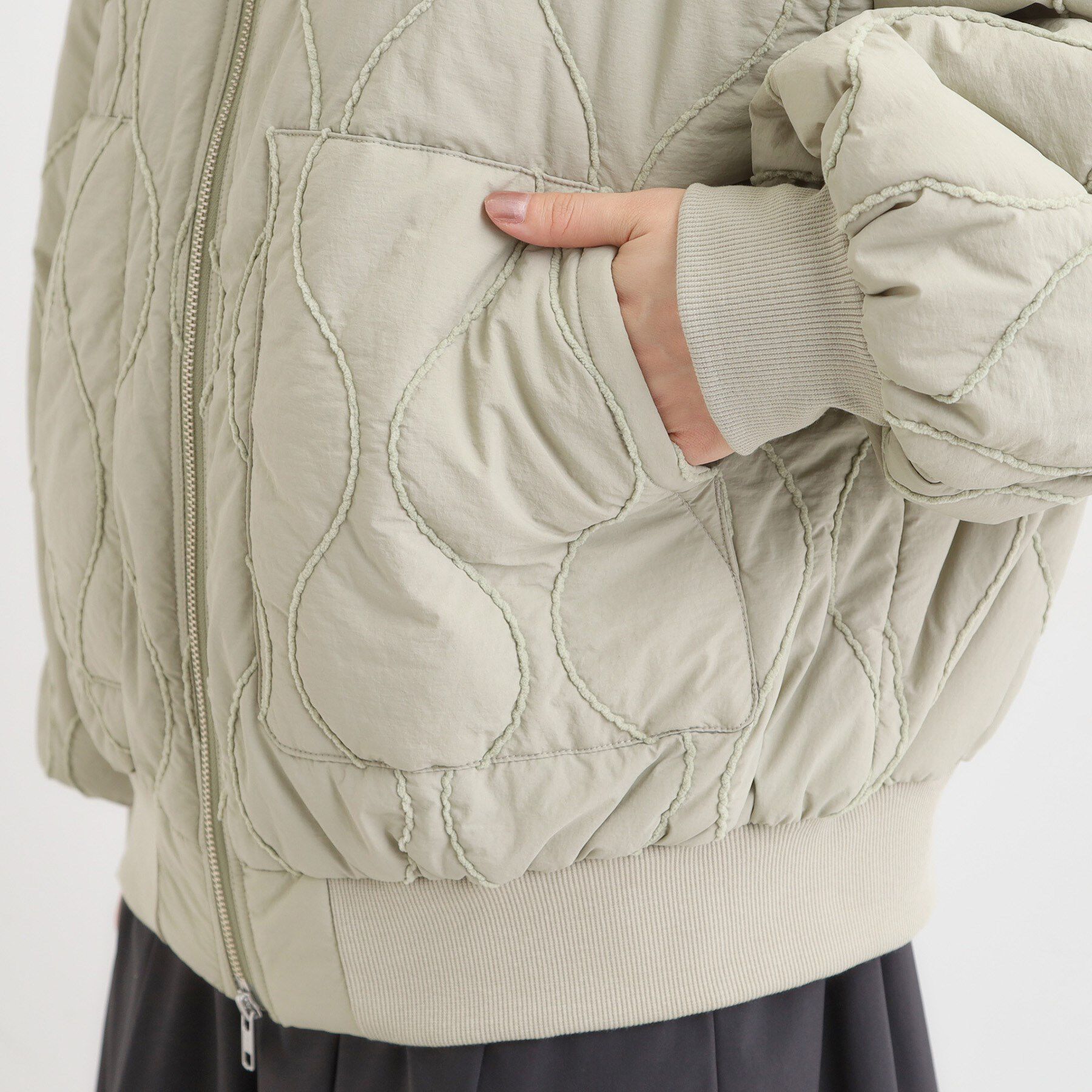 SHOO･LA･RUE「モールキルティング中綿ブルゾン」|ブルゾン・スタジャン|