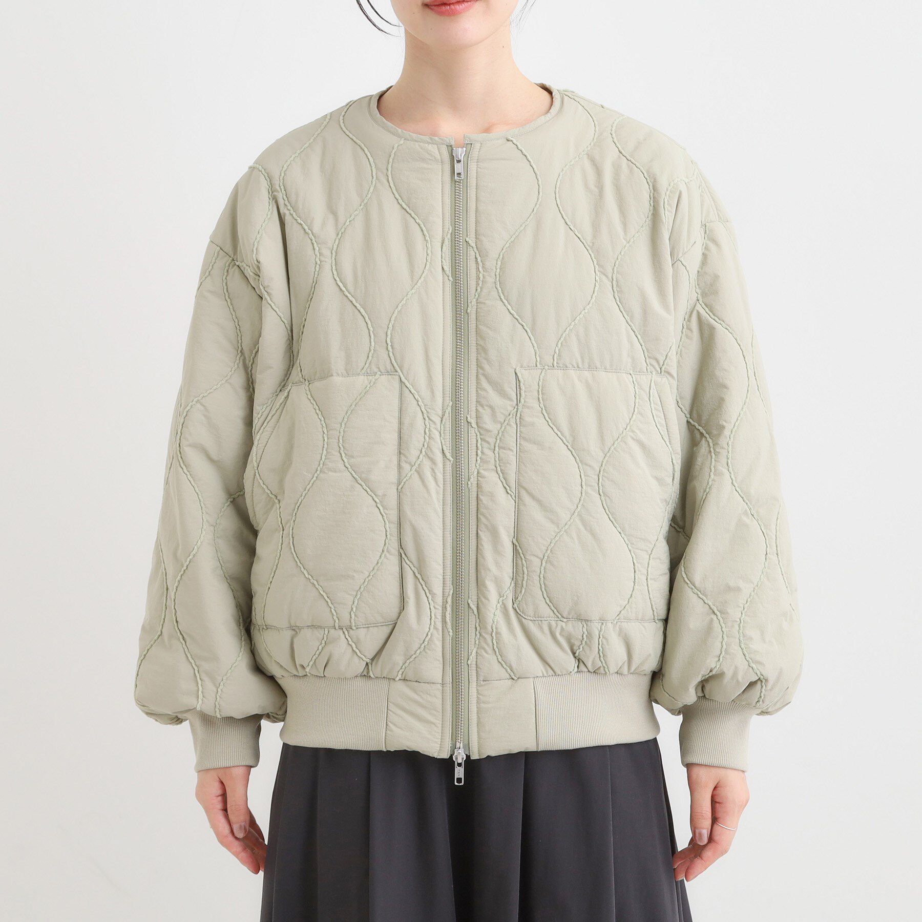 SHOO･LA･RUE「モールキルティング中綿ブルゾン」|ブルゾン・スタジャン|