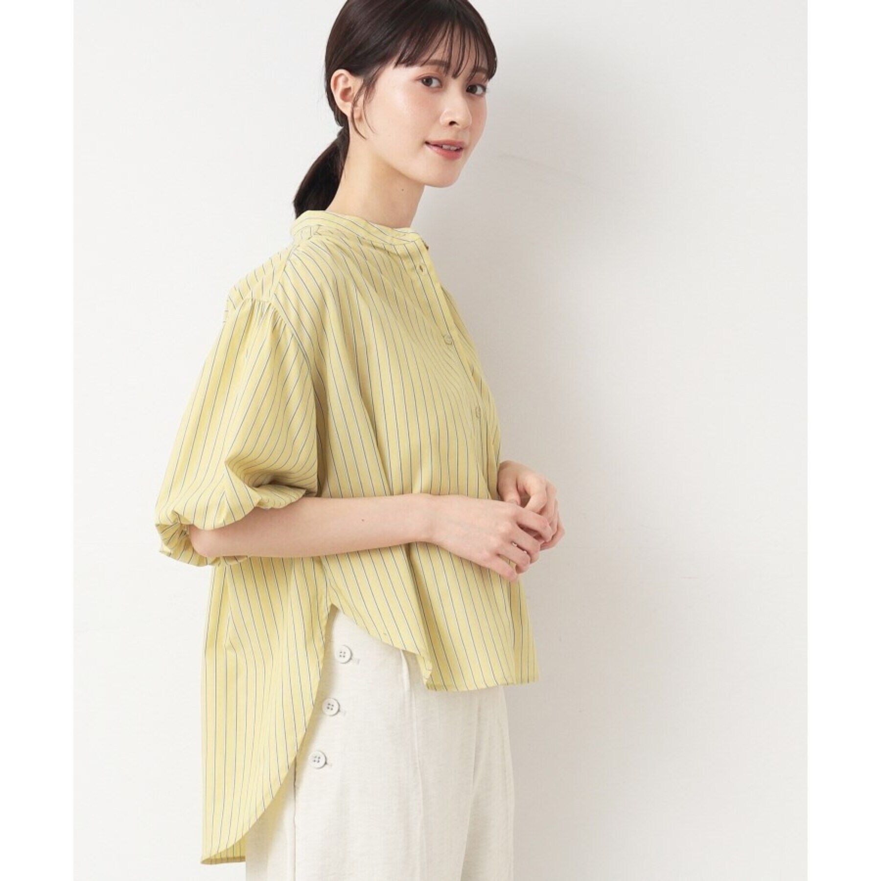 Dessin「【洗える】バルーンスリーブブラウス」|シャツ・ブラウス|