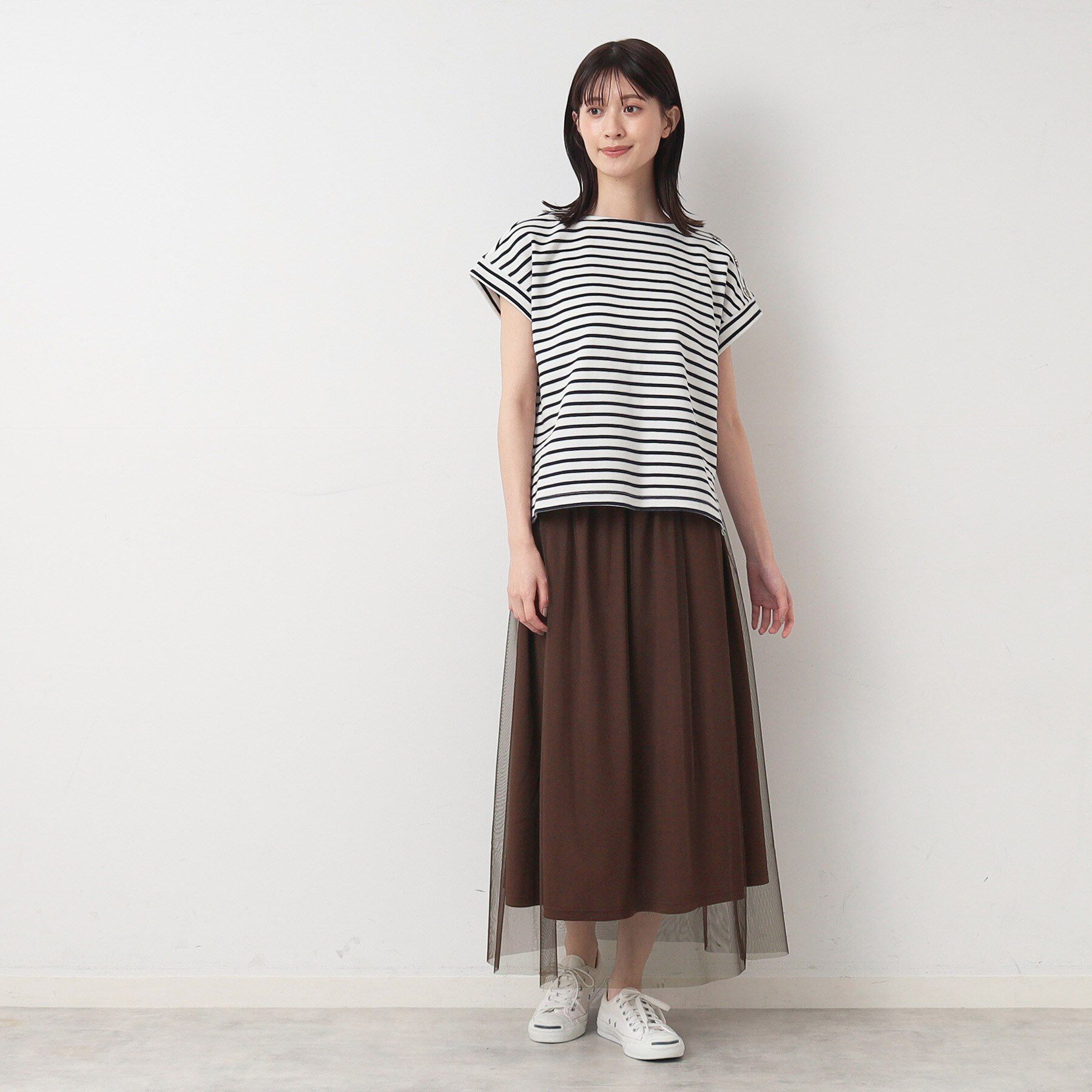 Dessin「【ウエストゴム・洗える】チュールスカート」|スカート|