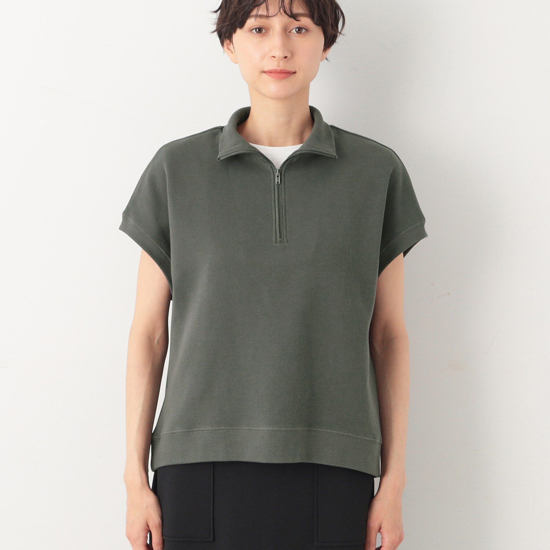 Dessin「【洗える】ハーフジップカットソー」|Tシャツ・カットソー|