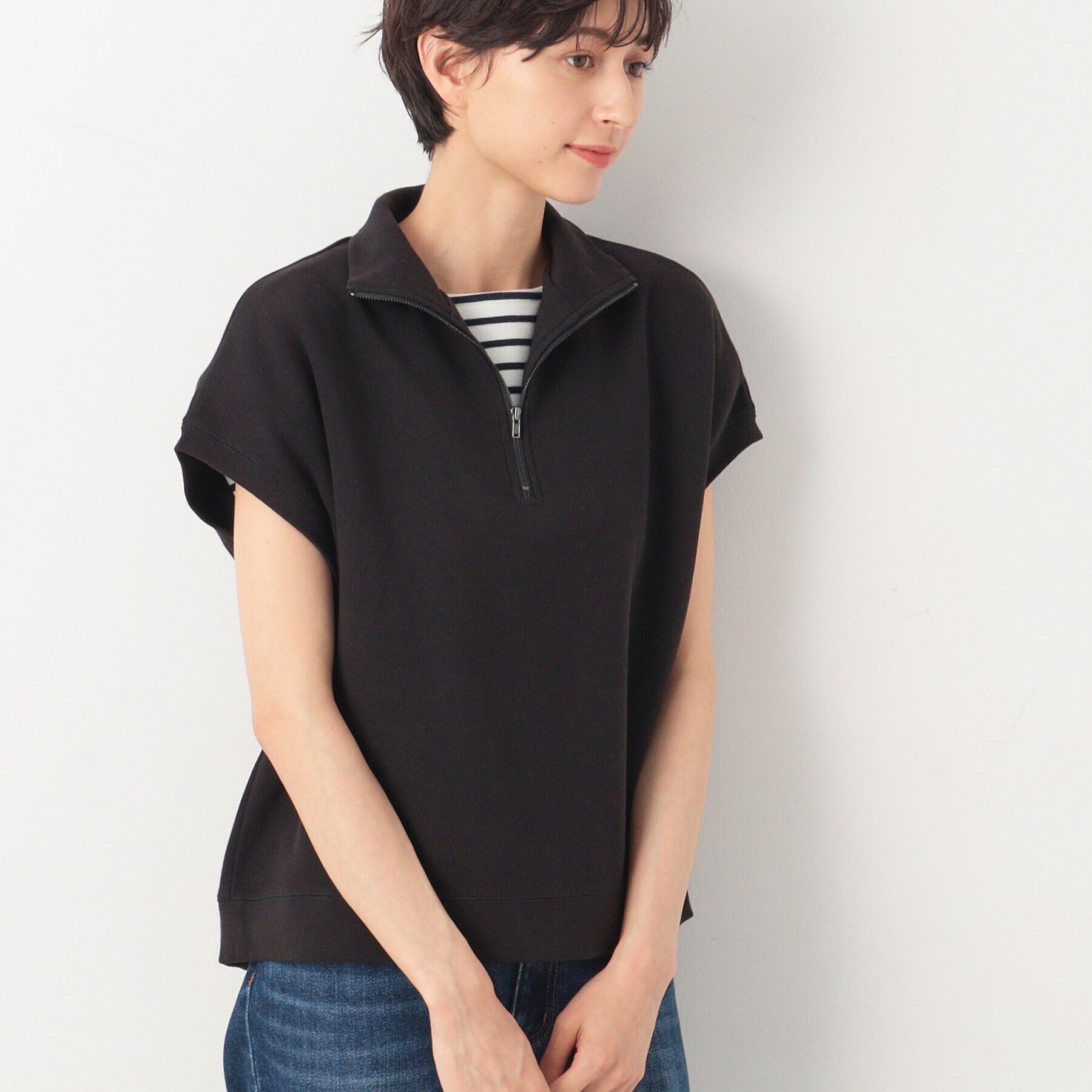 Dessin「【洗える】ハーフジップカットソー」|Tシャツ・カットソー|