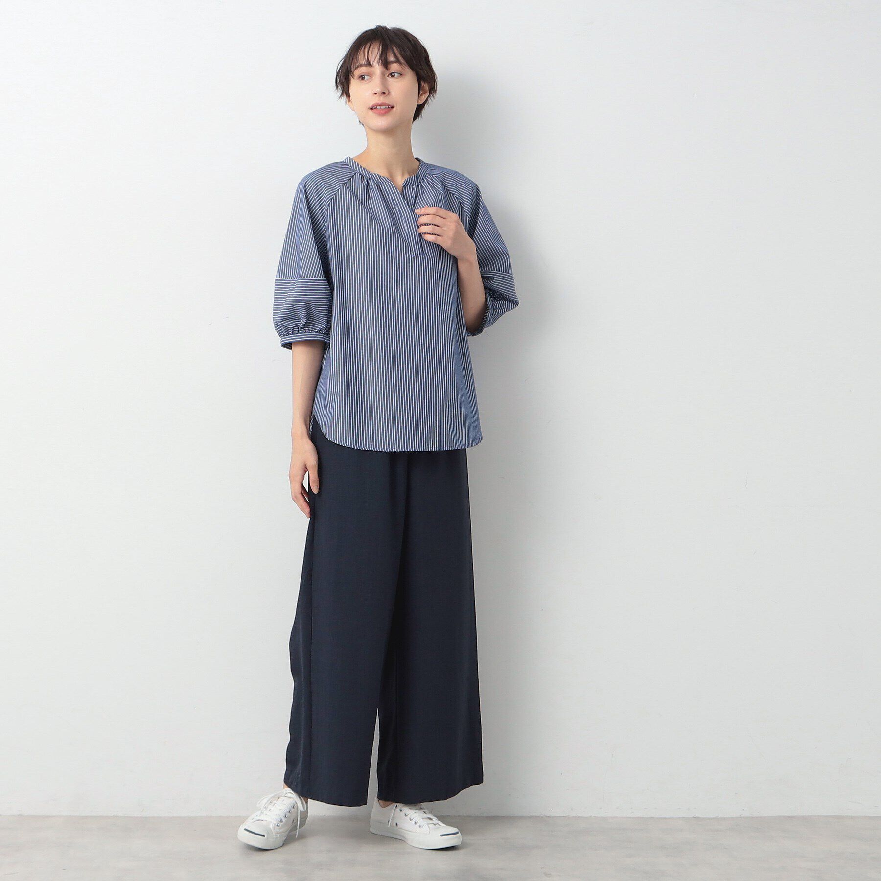 Dessin「【洗える】ランタンスリーブブラウス（XS～L）」|シャツ・ブラウス|