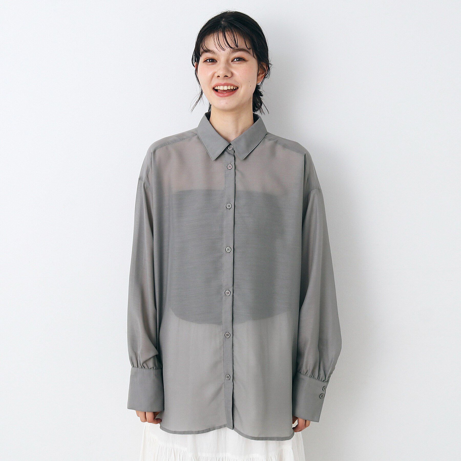 Dessin「シアーオーバーシャツ」|シャツ・ブラウス|