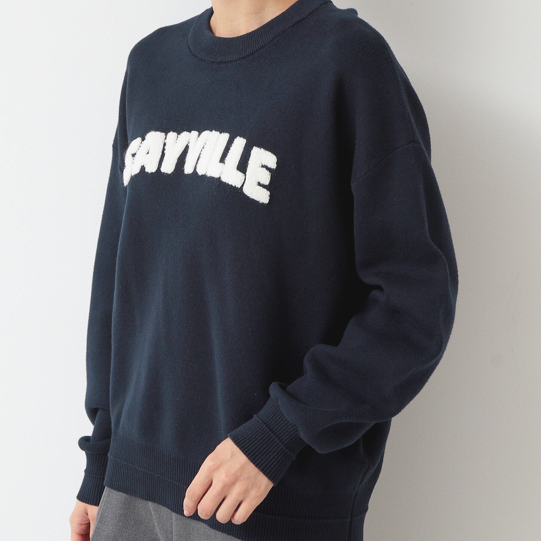 Dessin「【洗える】サガラ刺繍ロゴニット（XS～L）」|ニット・セーター|