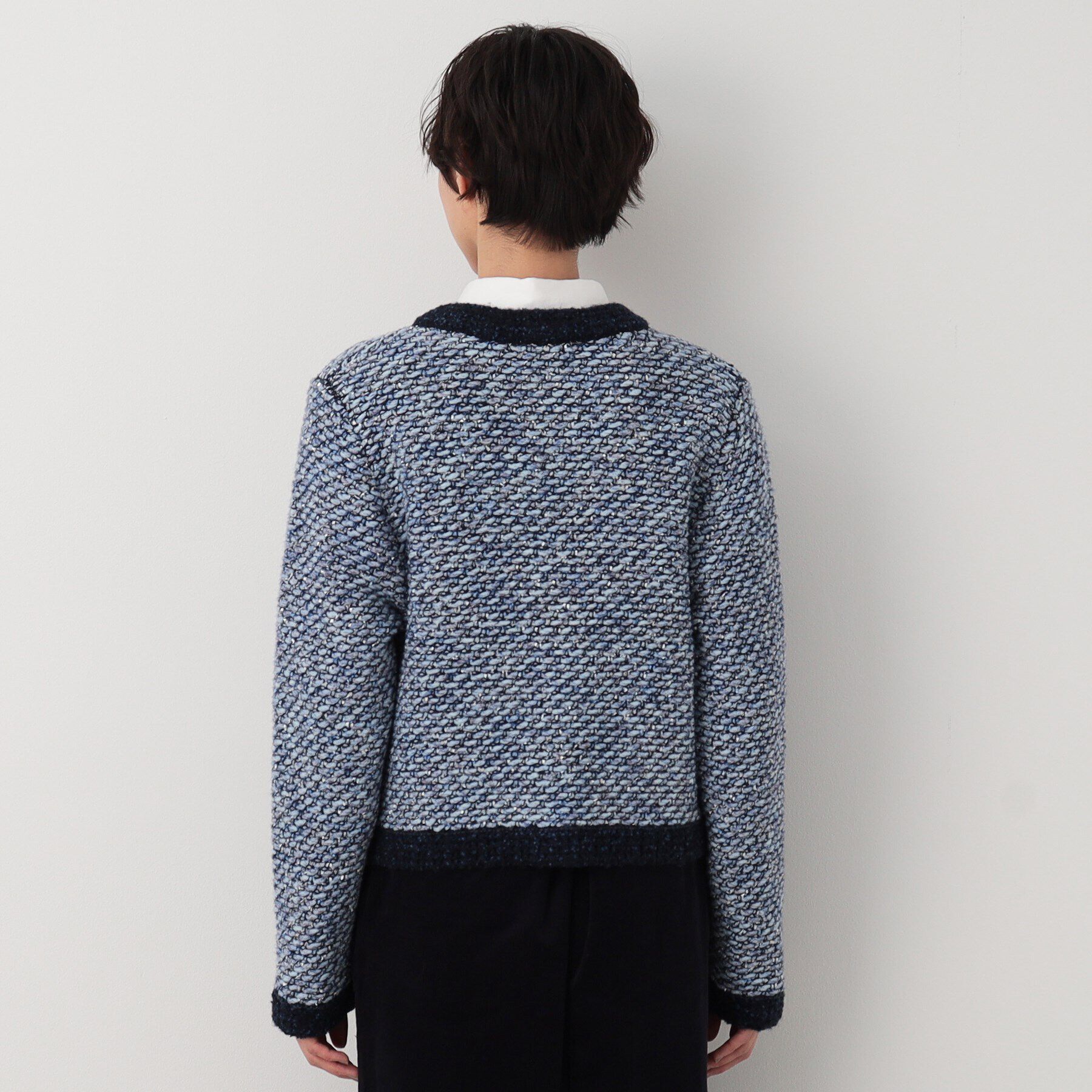 Dessin「ツイード調ニットジャケット」|カーディガン|