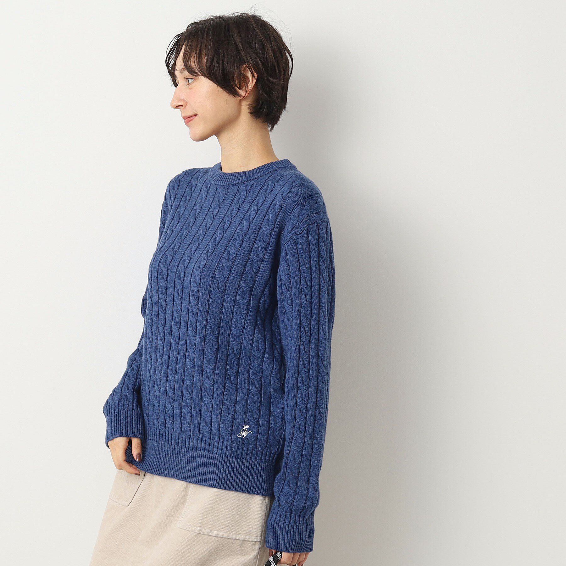Dessin「【ユニセックス・洗える】ケーブル編みニット」|ニット・セーター|