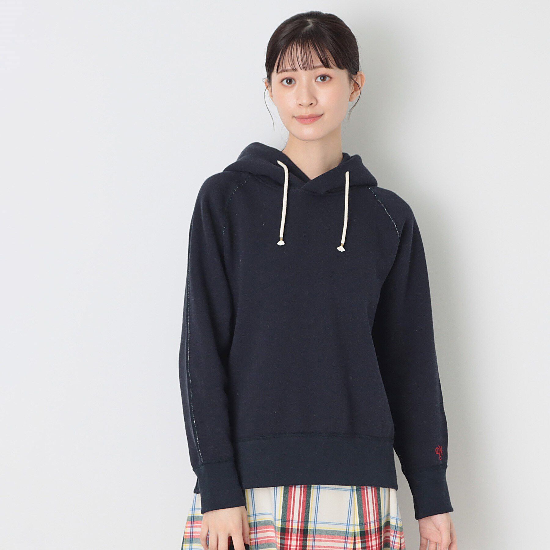 Dessin「【ユニセックス・日本製】吊り裏毛フーデッドスウェット」|パーカー|ネイビー(094)