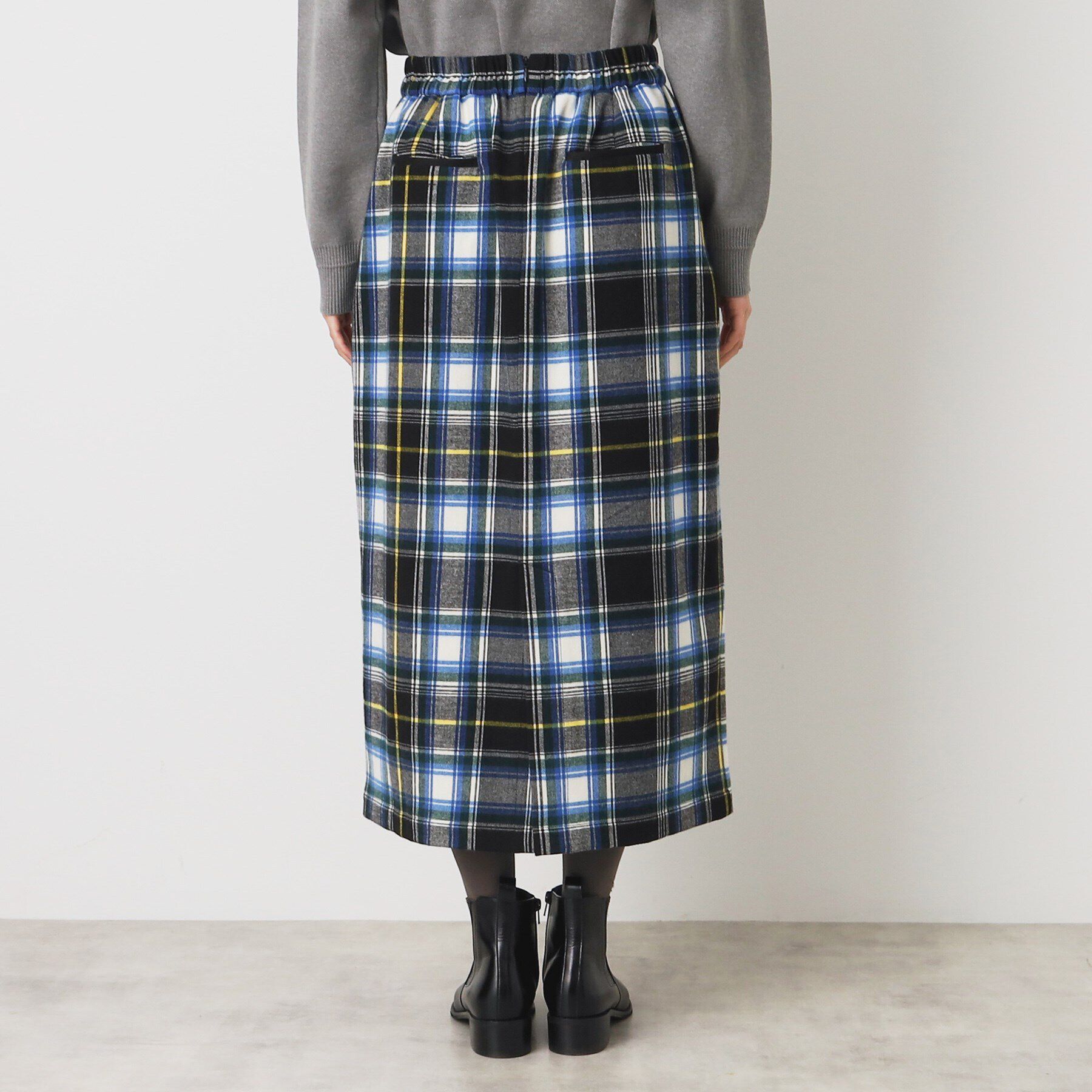 Dessin「【洗える】起毛チェックタックスカート（XS～L）」|スカート|