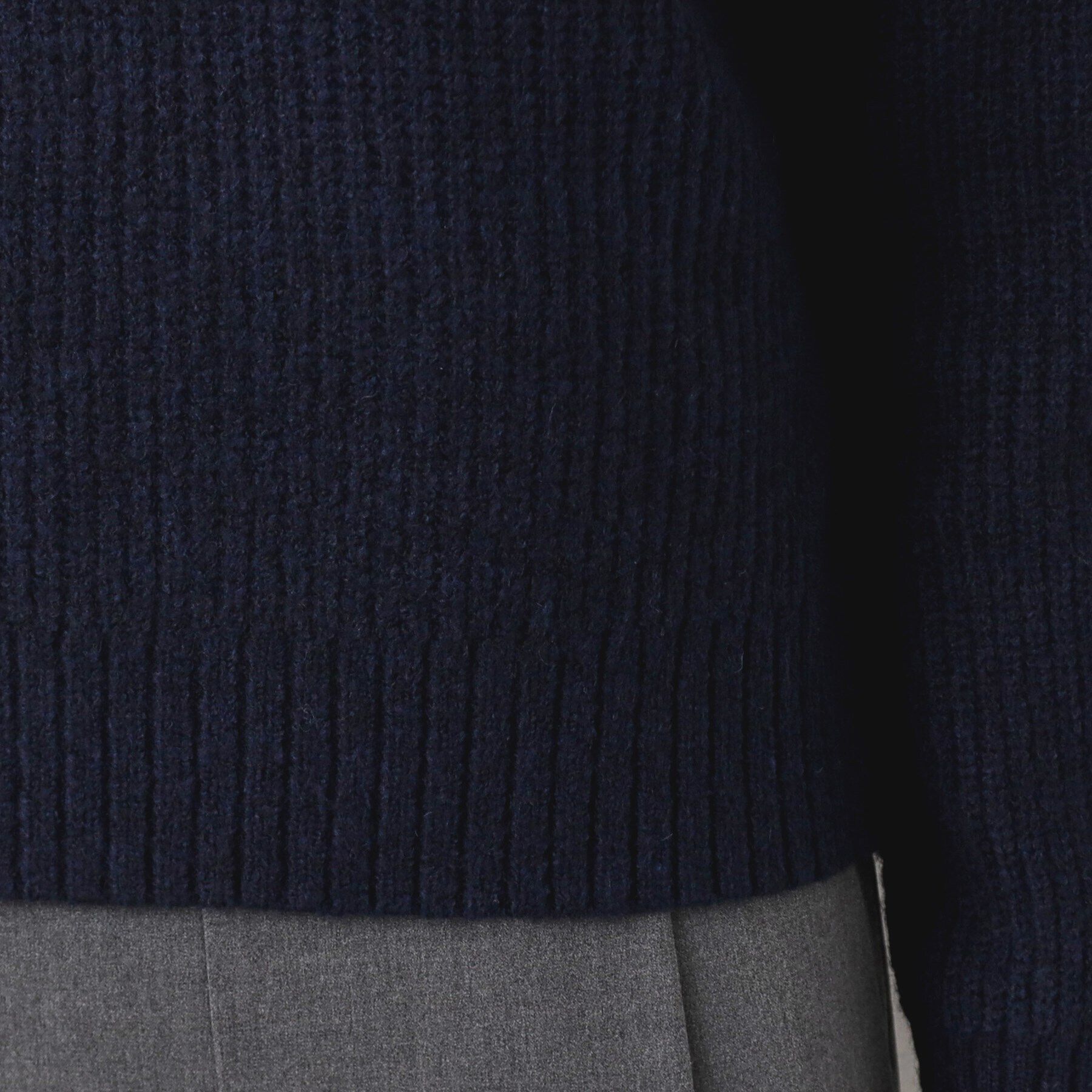 Dessin「【洗える】クロップド丈ハーフジップニット」|ニット・セーター|