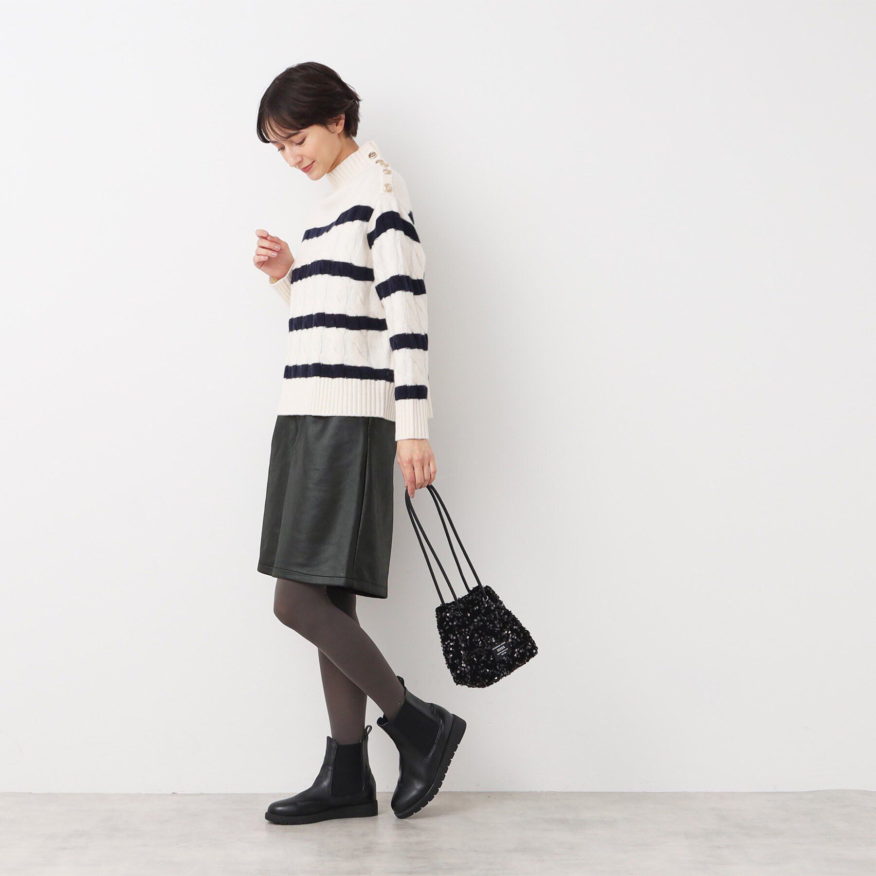 Dessin「【洗える】レザー調ハーフパンツ」|その他|