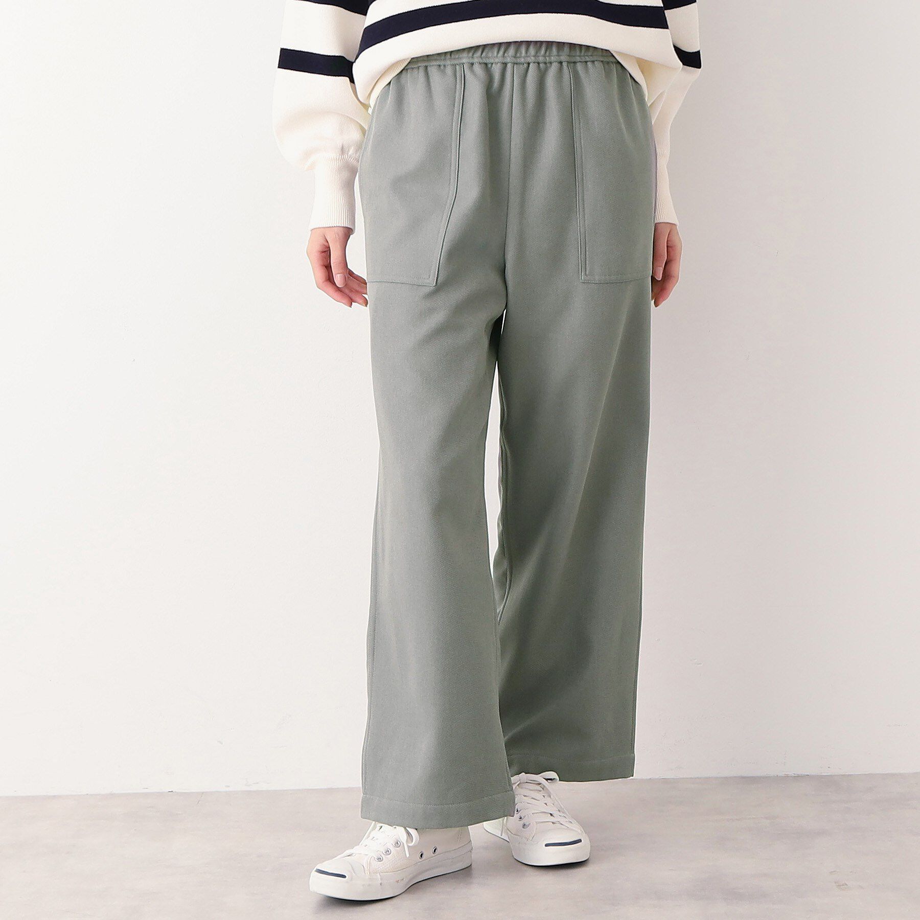 Dessin「【ウエストゴム・裏付き・洗える】アウトポケット付きパンツ（XS～L）」|その他|