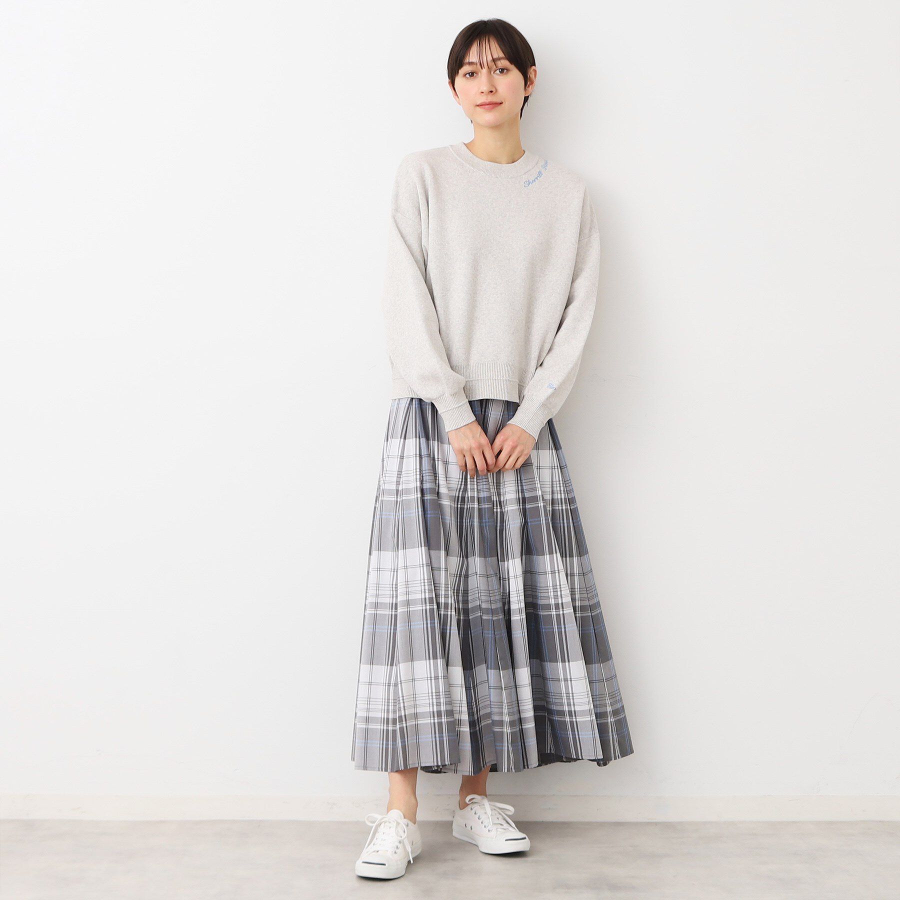 Dessin「【洗える】ロゴ刺繍ジャカードニット（XS～L）」|ニット・セーター|