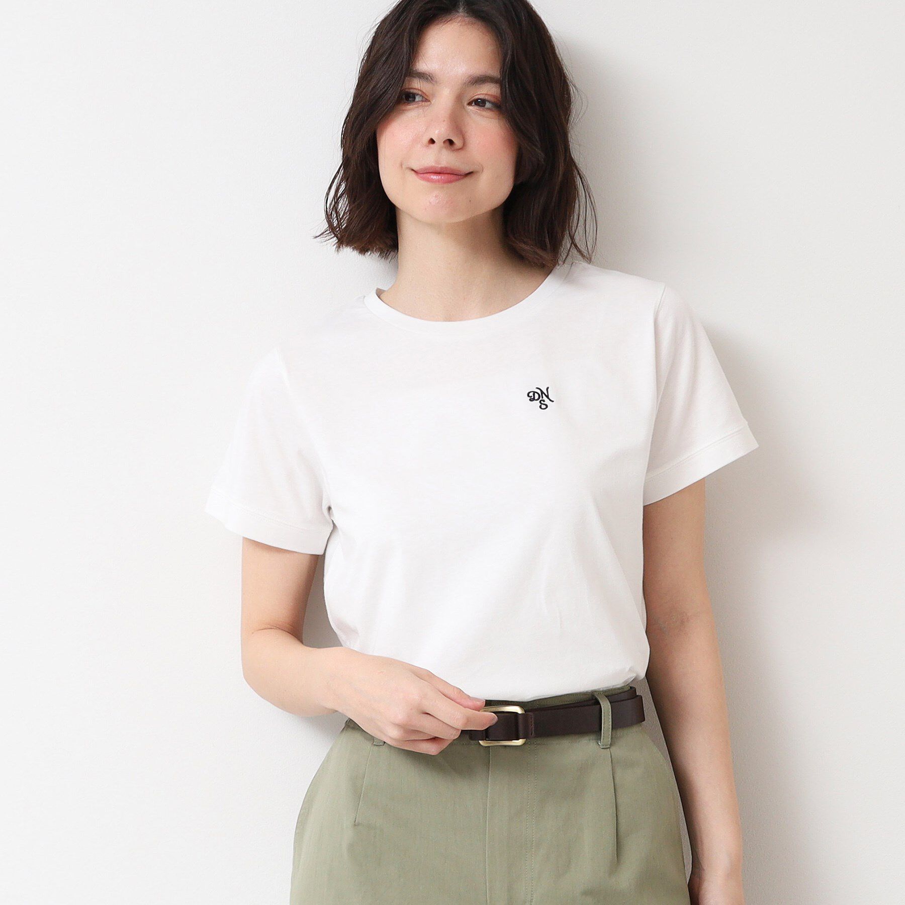 Dessin「【洗える・4サイズ展開】コンパクトTシャツ（XS～L）」|Tシャツ・カットソー|ホワイト(002)