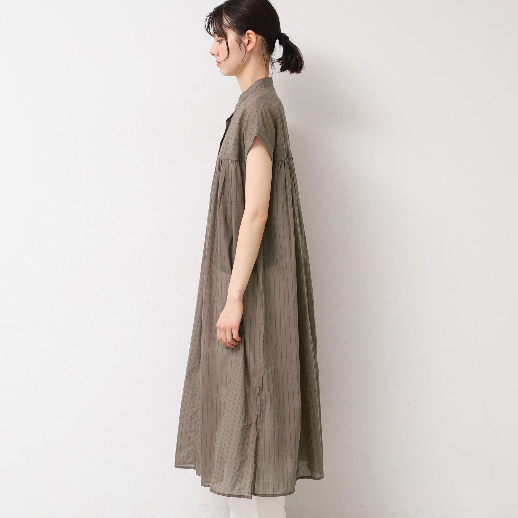 Dessin「【洗える】シアーシャツワンピース」|ワンピース|