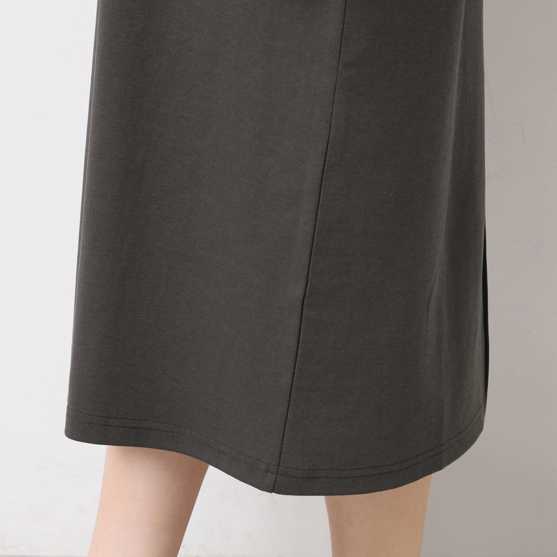 Dessin「【洗える】ヘンリーネックジャージワンピース」|ワンピース|