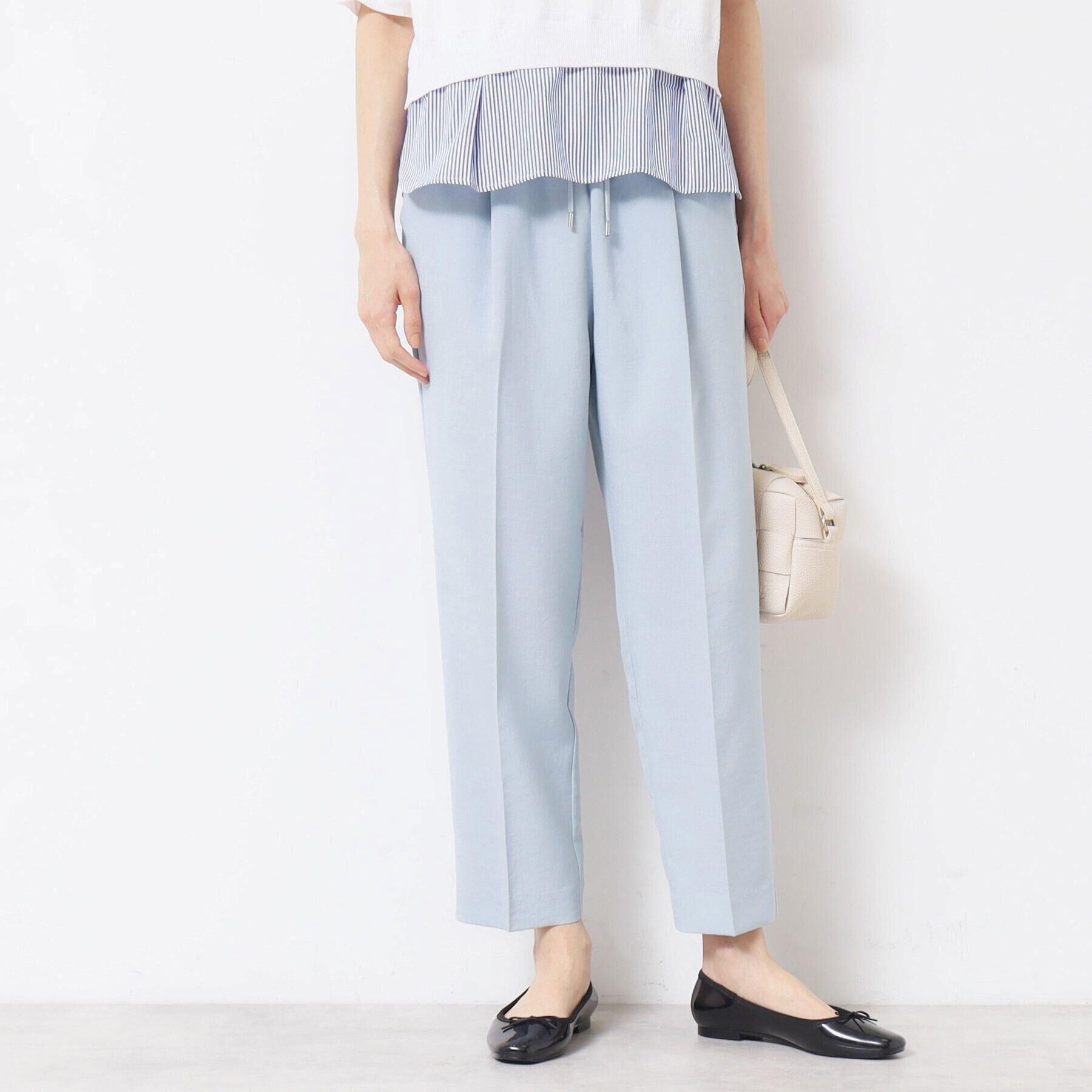 Dessin「【ウエストゴム・洗える】センターライン入りテーパードパンツ（XS～L）」|その他|