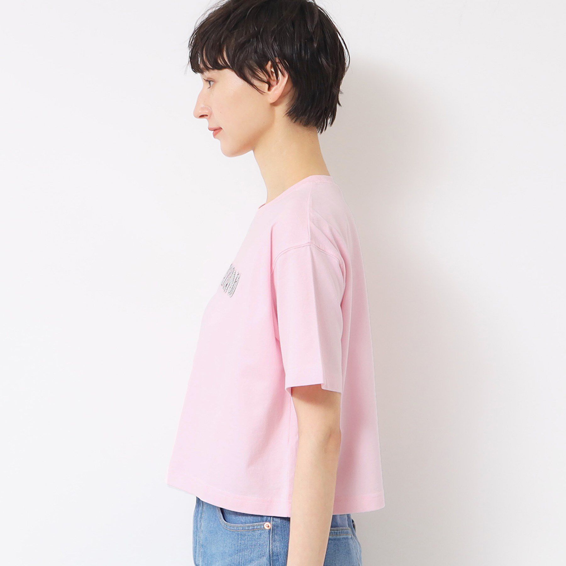 Dessin「【洗える】スパンコールロゴTシャツ（XS～L）」|Tシャツ・カットソー|