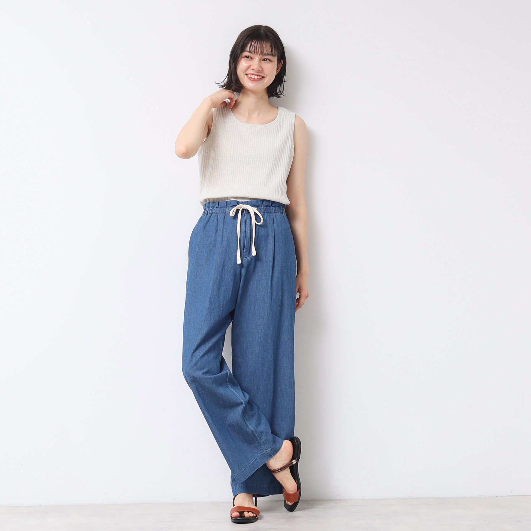 Dessin「【2WAY・洗える】リブタンク（S～L）」|キャミソール|