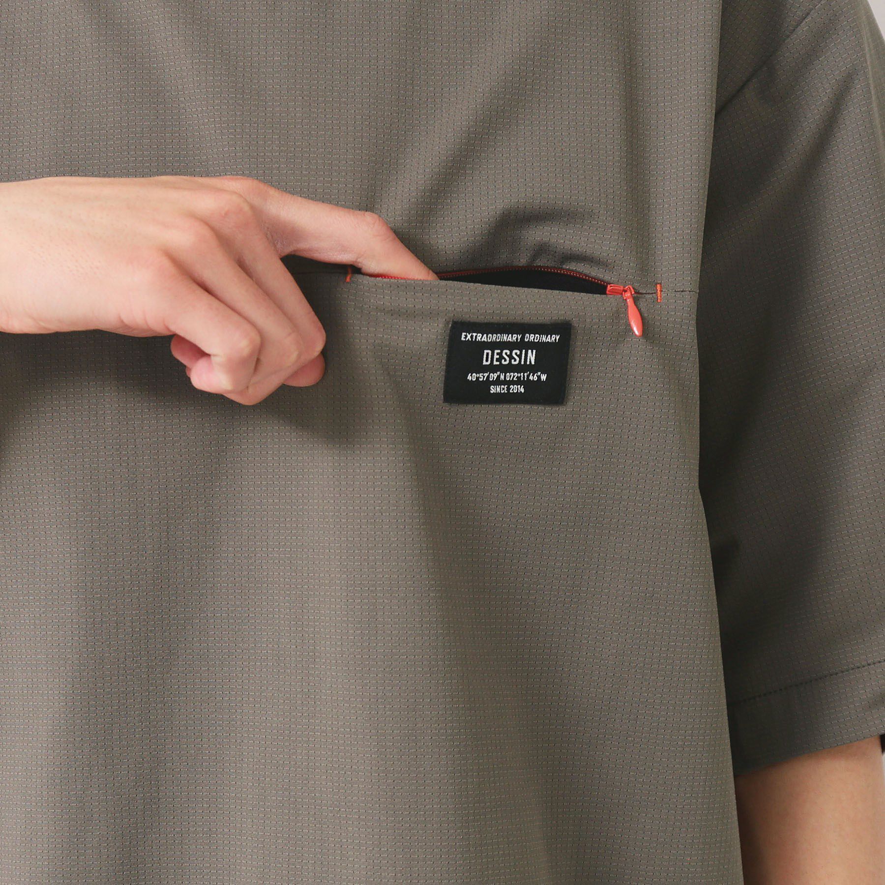 Dessin「【吸水速乾/UV/洗える】ドットメッシュTシャツ」|Tシャツ・カットソー|