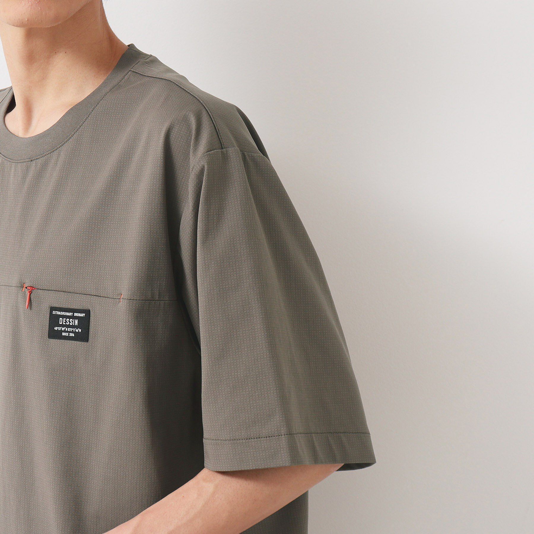 Dessin「【吸水速乾/UV/洗える】ドットメッシュTシャツ」|Tシャツ・カットソー|