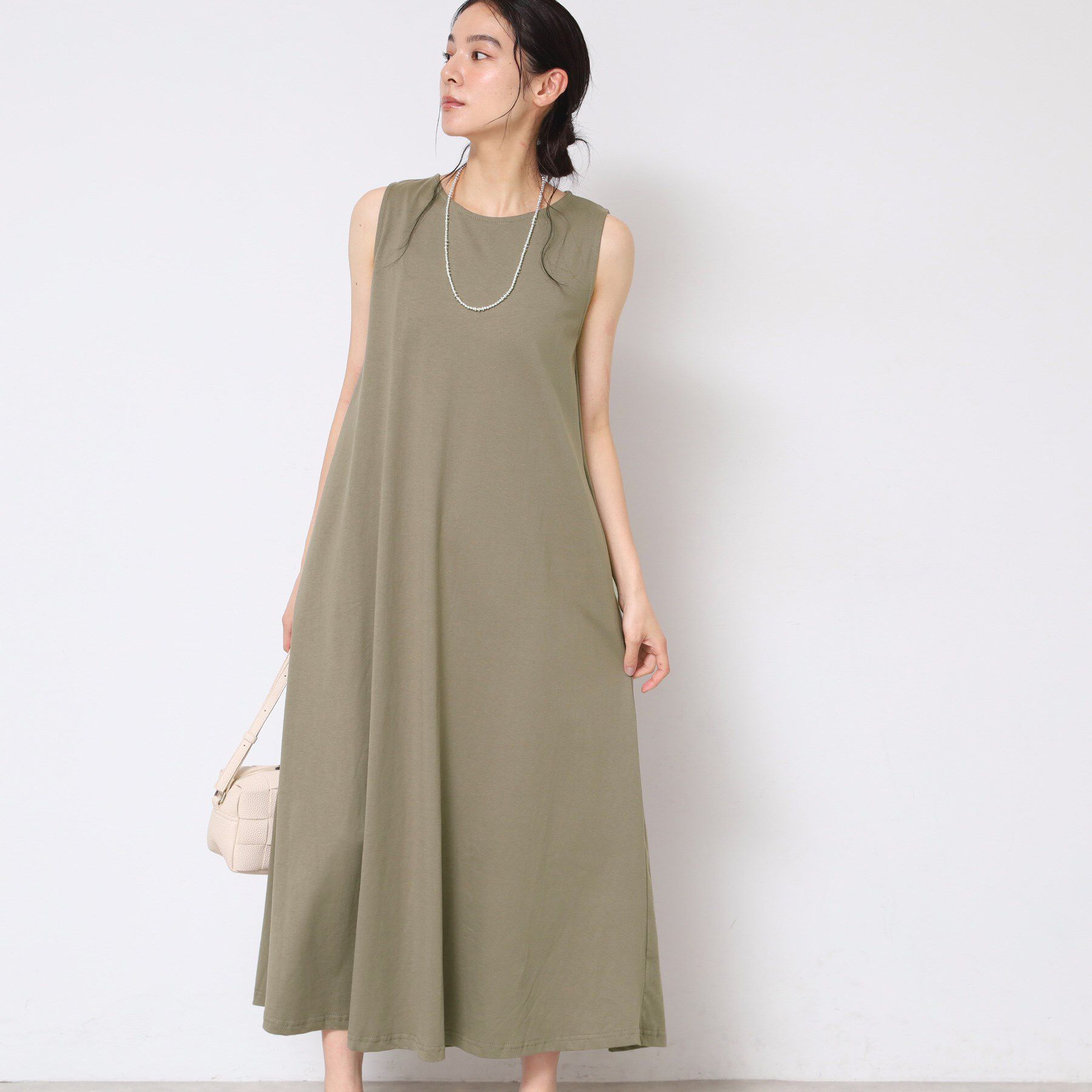 Dessin「【2点セット・洗える】テントラインジャージワンピース」|スーツ|