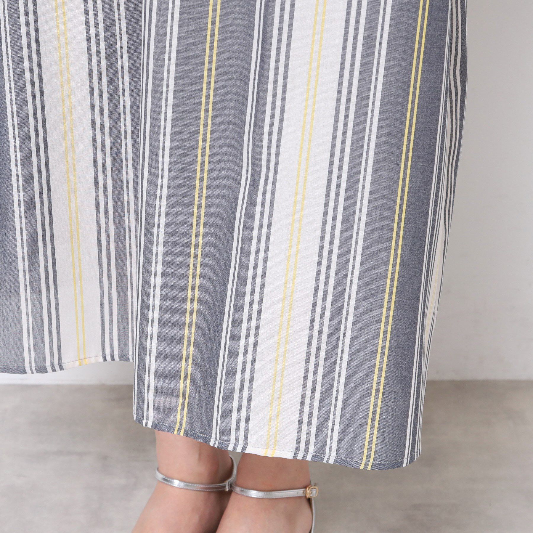 Dessin「【洗える】映えチェック柄スキッパ―ワンピース」|ワンピース|