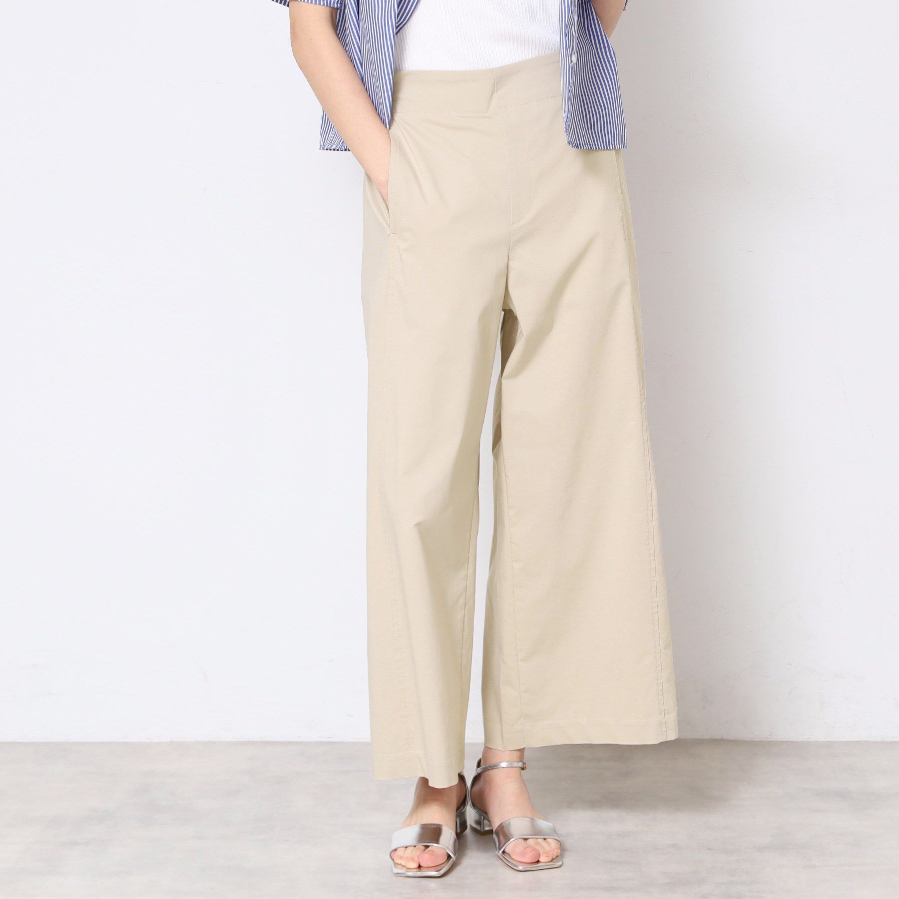 Dessin「【洗える】ストレッチセミワイドパンツ」|その他|