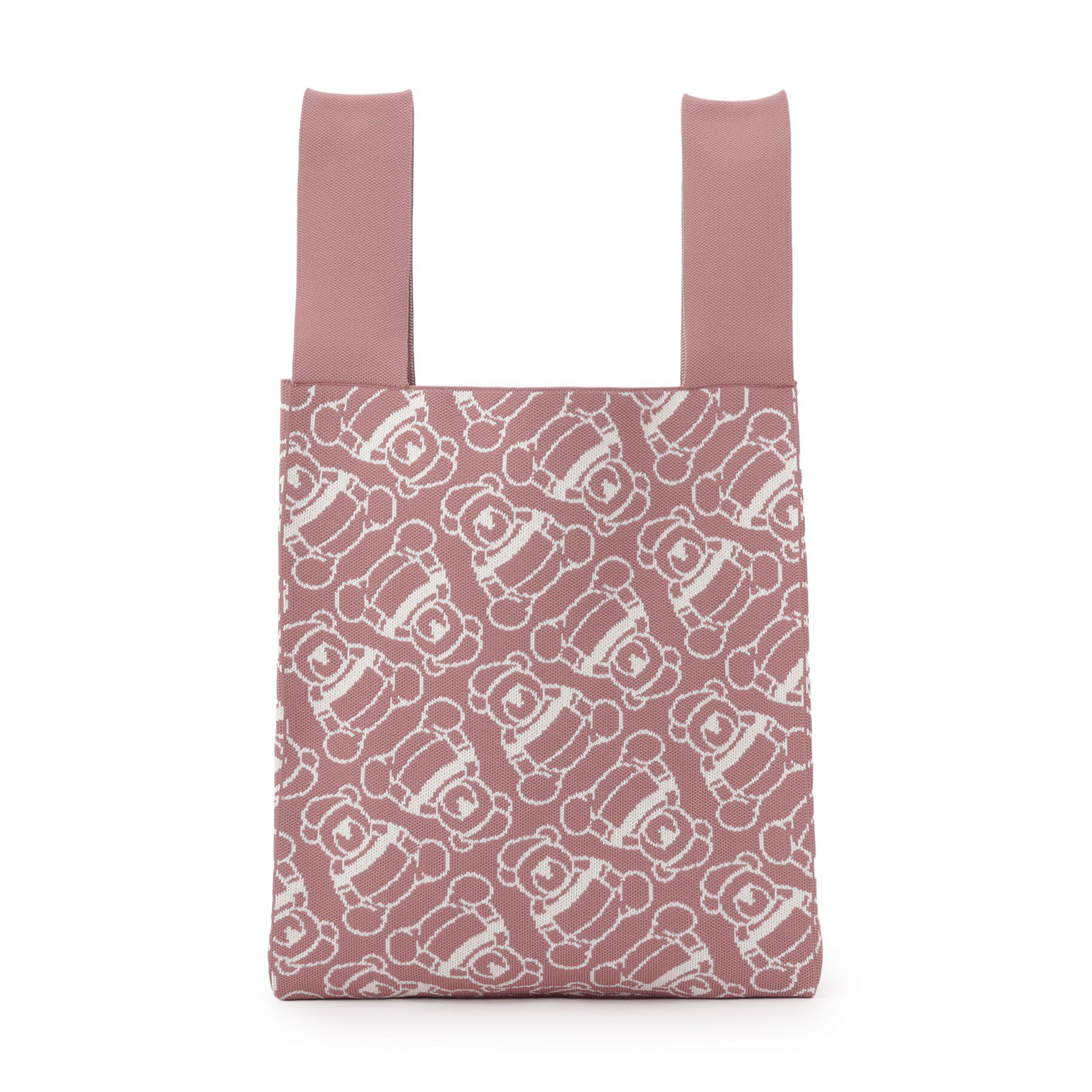 Dessin「【マシンウォッシャブル・A4収納可】Deddy ジャガードニットバッグ」|トートバッグ|