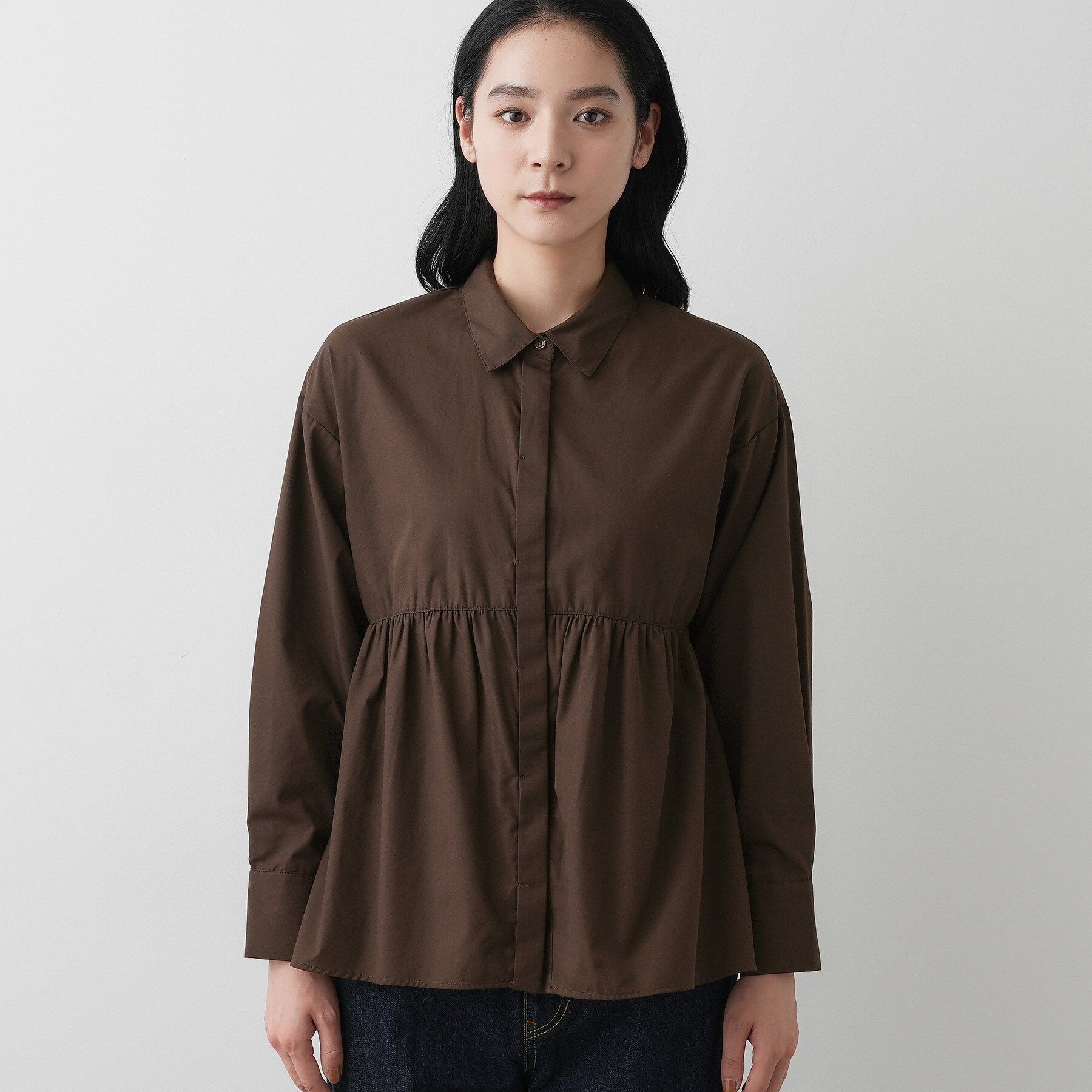 Dessin「【洗える】ペプラムブラウス」|シャツ・ブラウス|