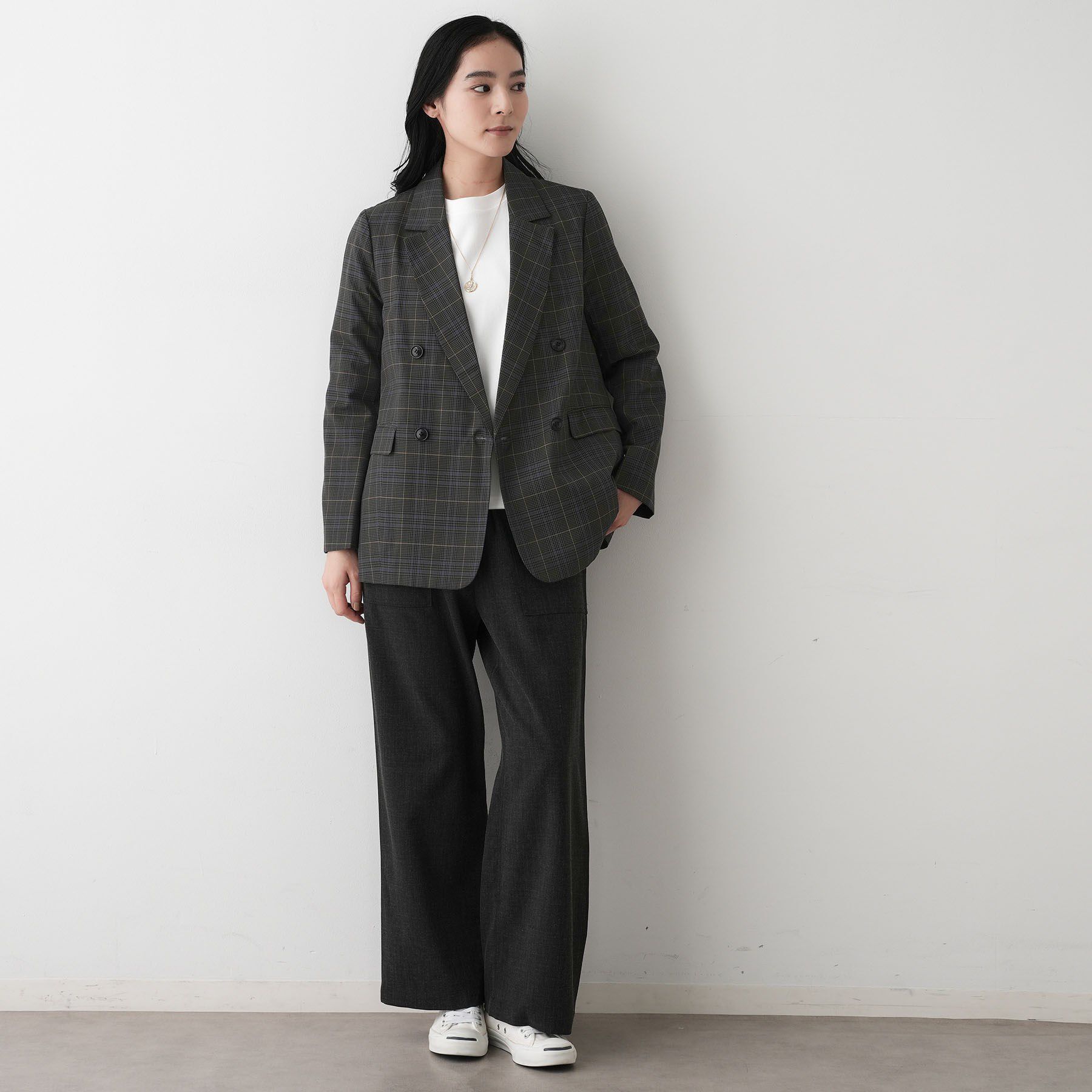 Dessin「【洗える】ダブルブレストジャケット」|テーラードジャケット|