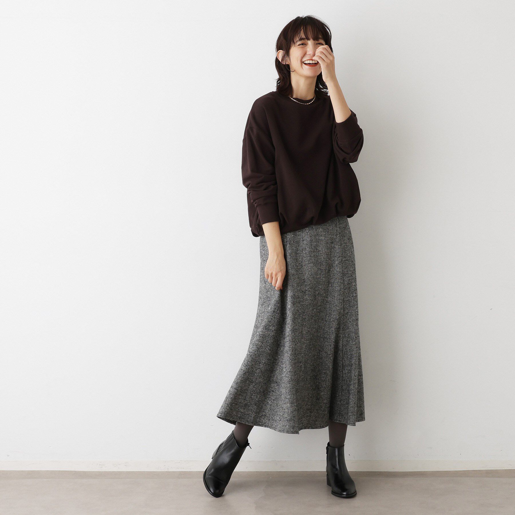Dessin「【洗える】ツイードフレアスカート」|スカート|