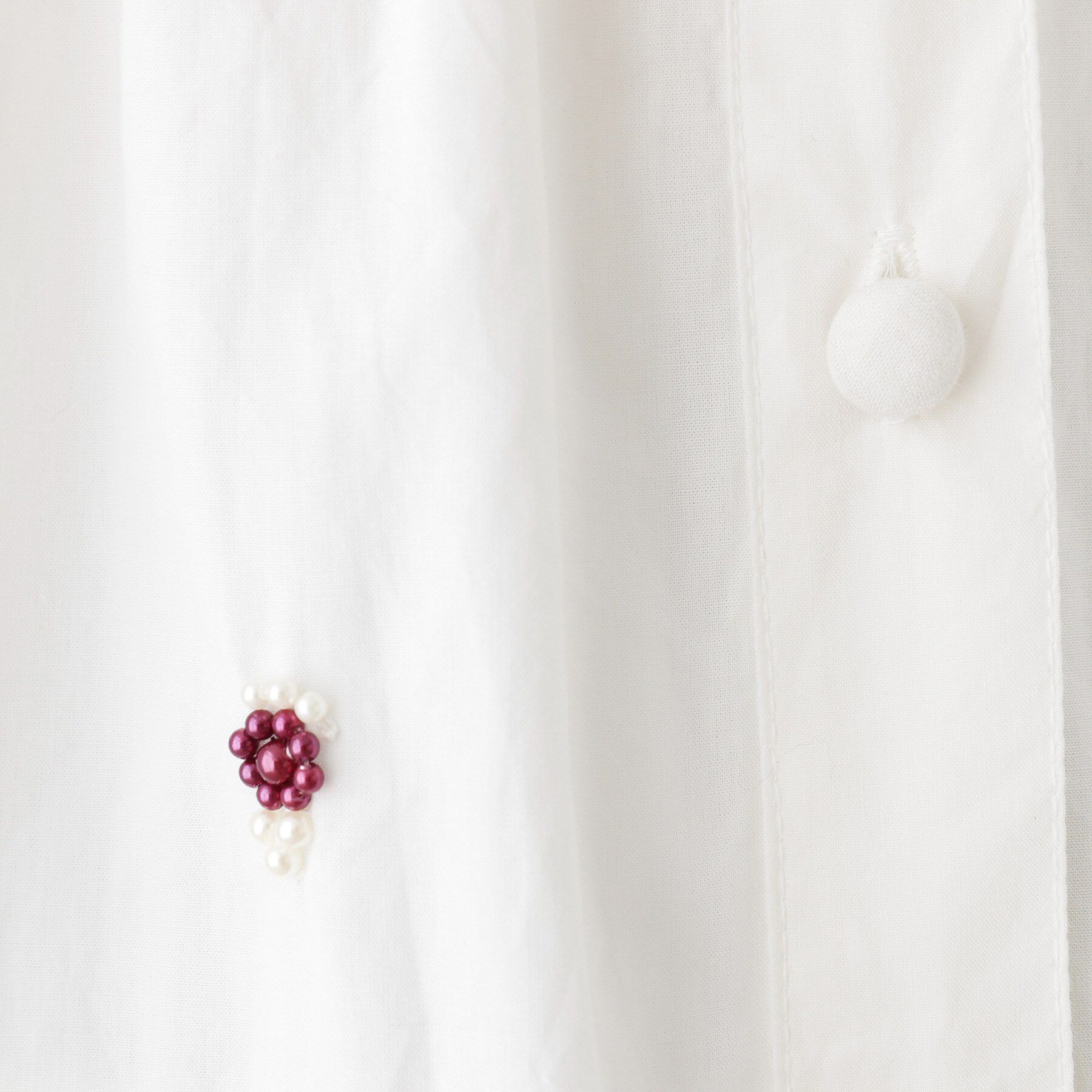 Dessin「【洗える/インド製】ビーズ刺繍ペプラムブラウス」|シャツ・ブラウス|