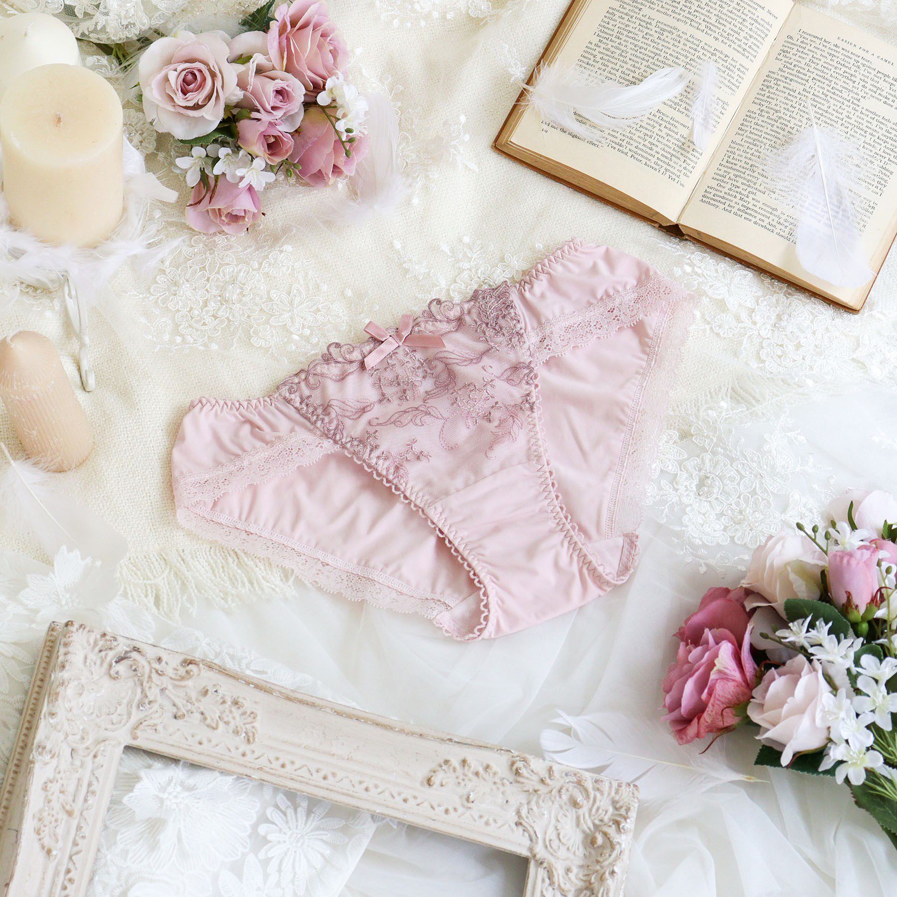 Risa Magli「ナンシー ノーマルショーツ」|インナー|ピンク(071)