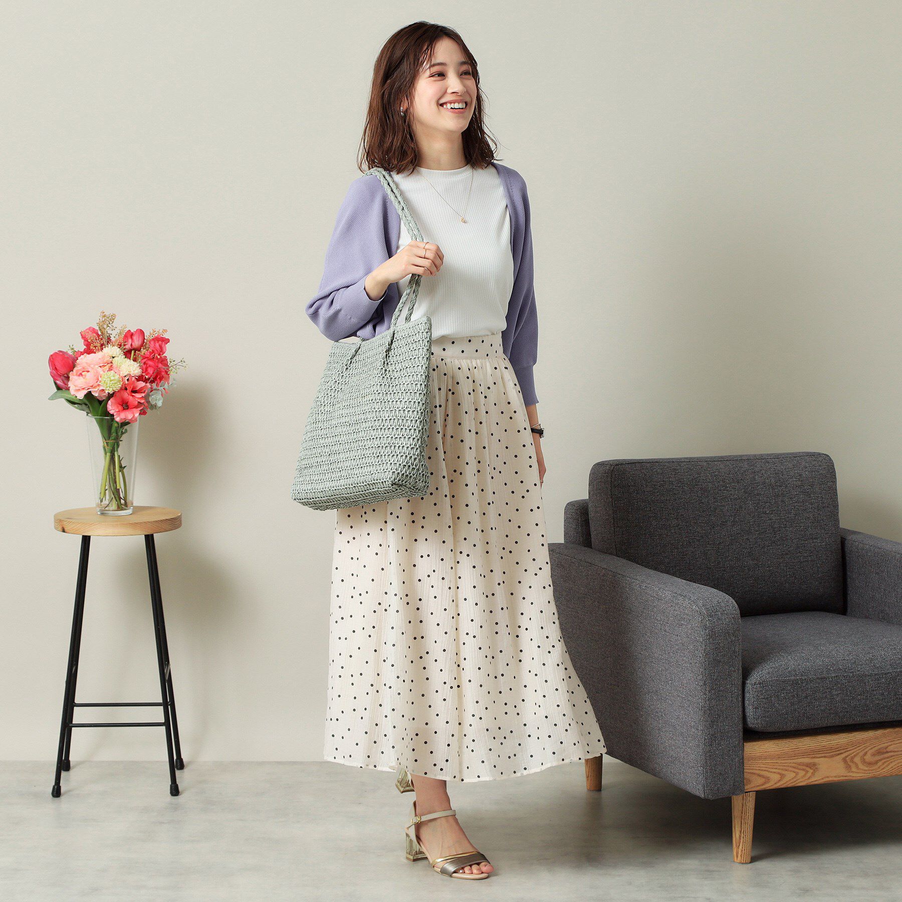 ITS&rsquo;DEMO「雑材ハンドルタックトート」|トートバッグ|