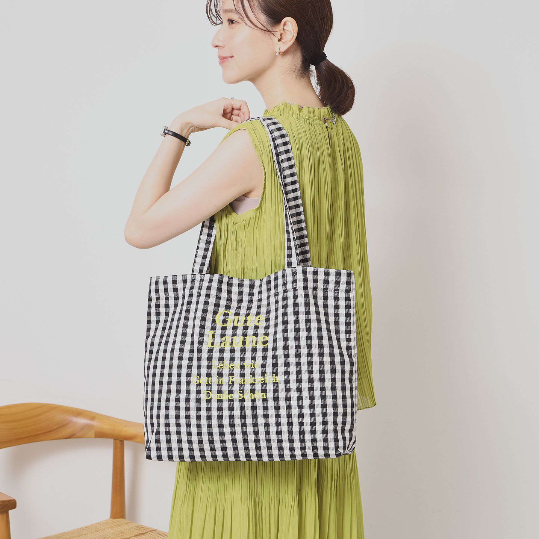 ITS&rsquo;DEMO「【A4対応】ロゴ刺繍ラージトート」|トートバッグ|