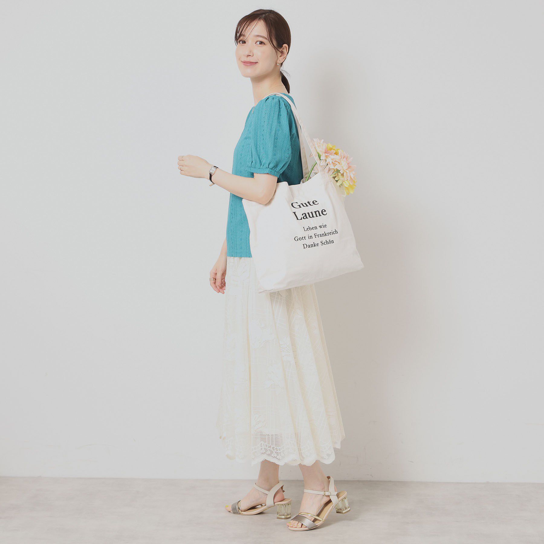 ITS&rsquo;DEMO「【A4対応】ロゴ刺繍ラージトート」|トートバッグ|