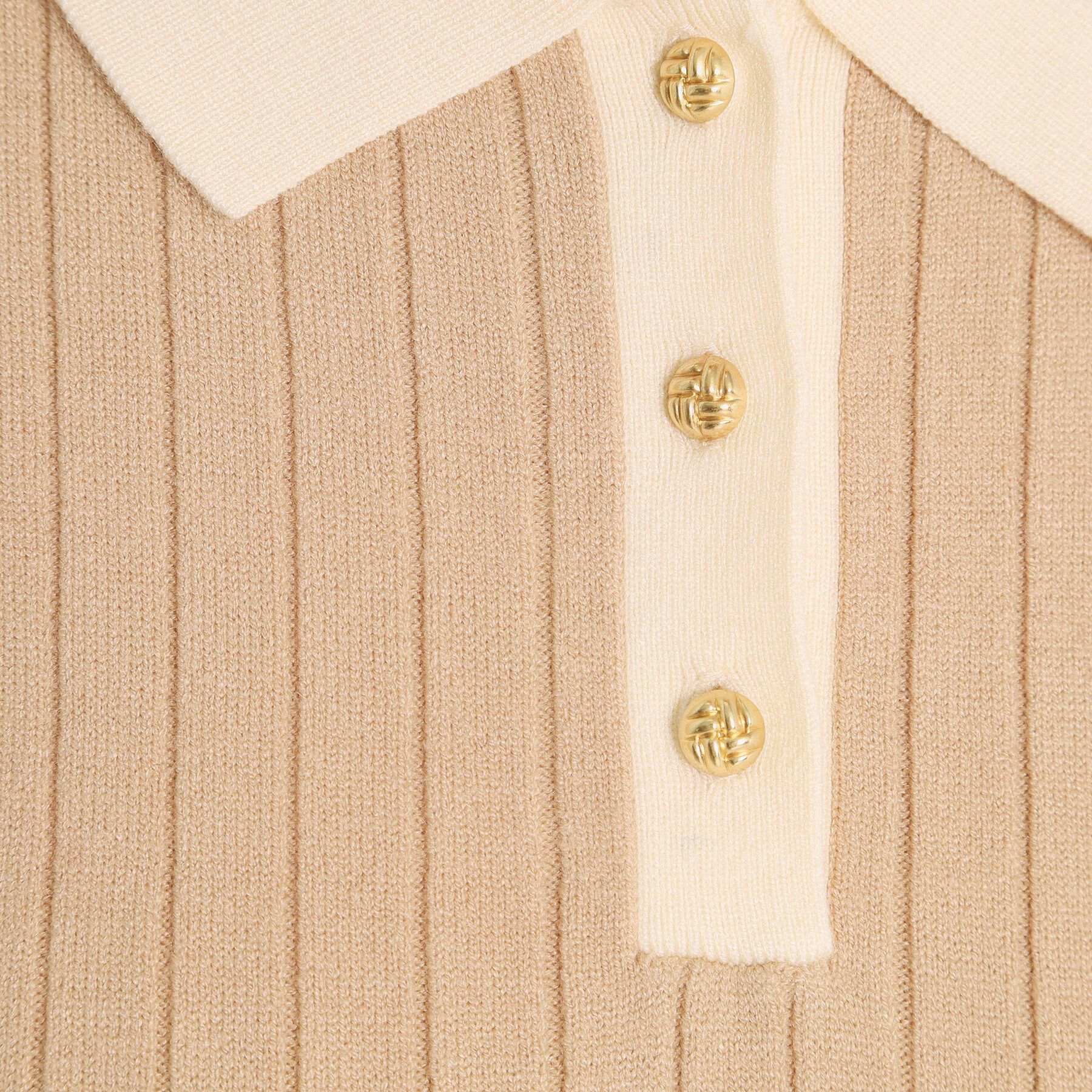 ITS&rsquo;DEMO「【手洗い可】配色ポロ襟リブニット」|ニット・セーター|