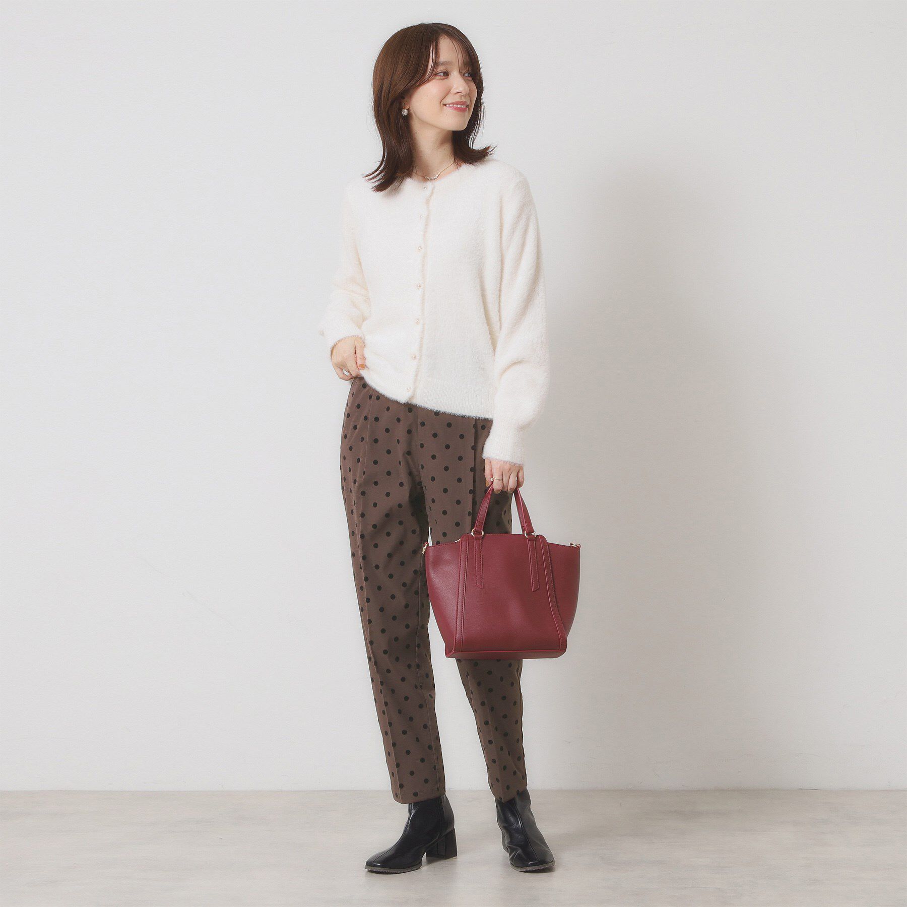 ITS&rsquo;DEMO「【手洗い可／ウエストゴム】フロッキードットパンツ」|その他|