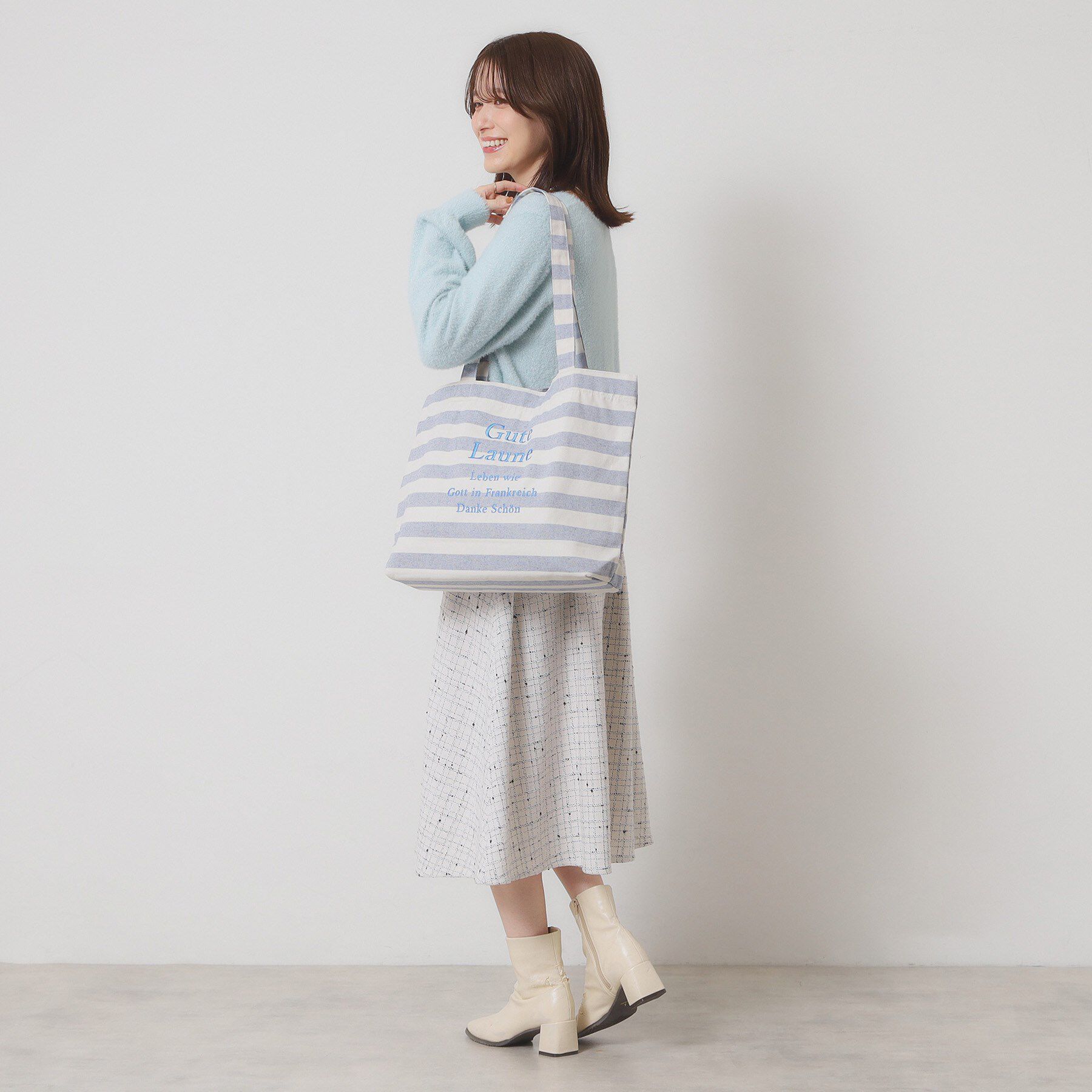 ITS&rsquo;DEMO「【A4対応】ロゴ刺繍ラージトート」|トートバッグ|