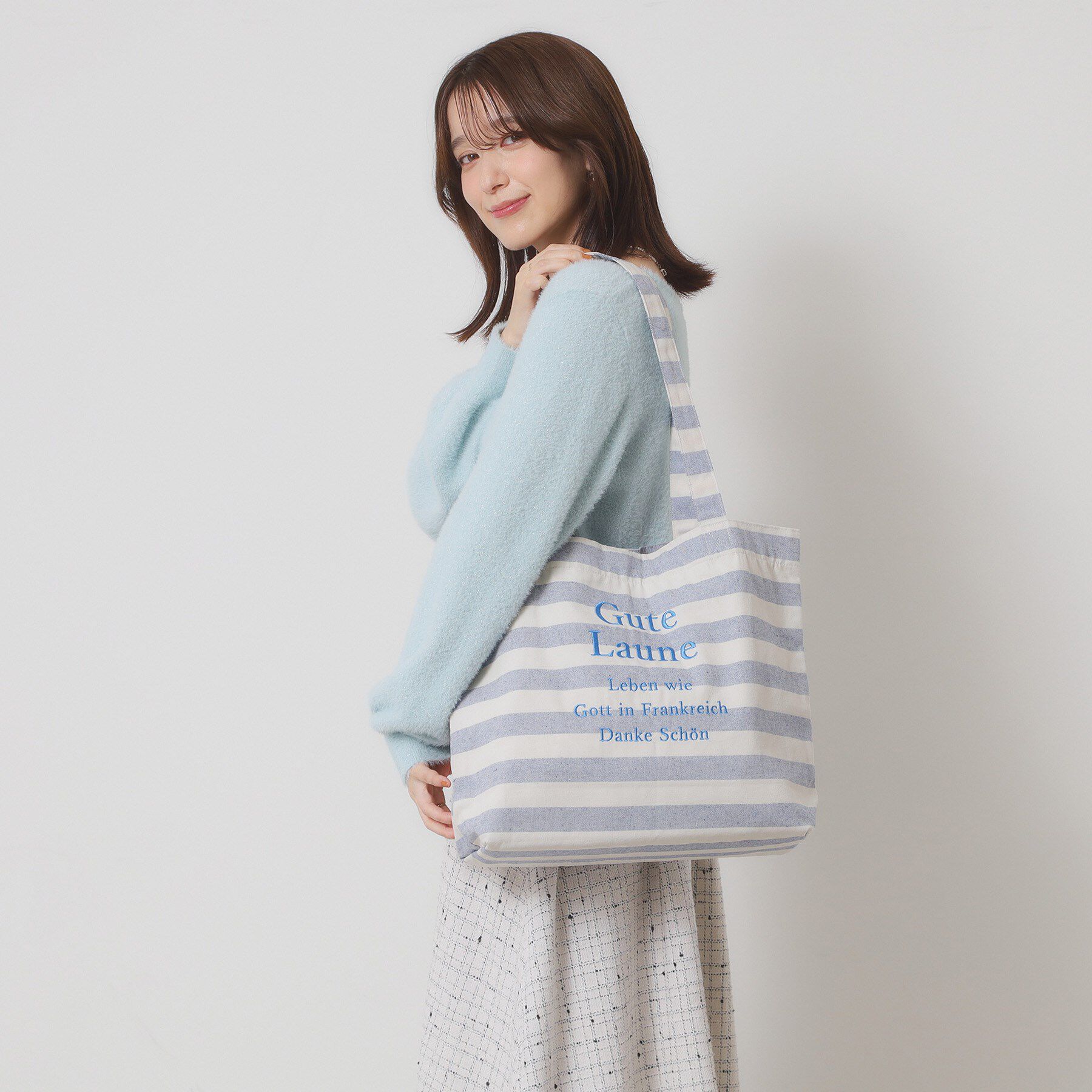 ITS&rsquo;DEMO「【A4対応】ロゴ刺繍ラージトート」|トートバッグ|