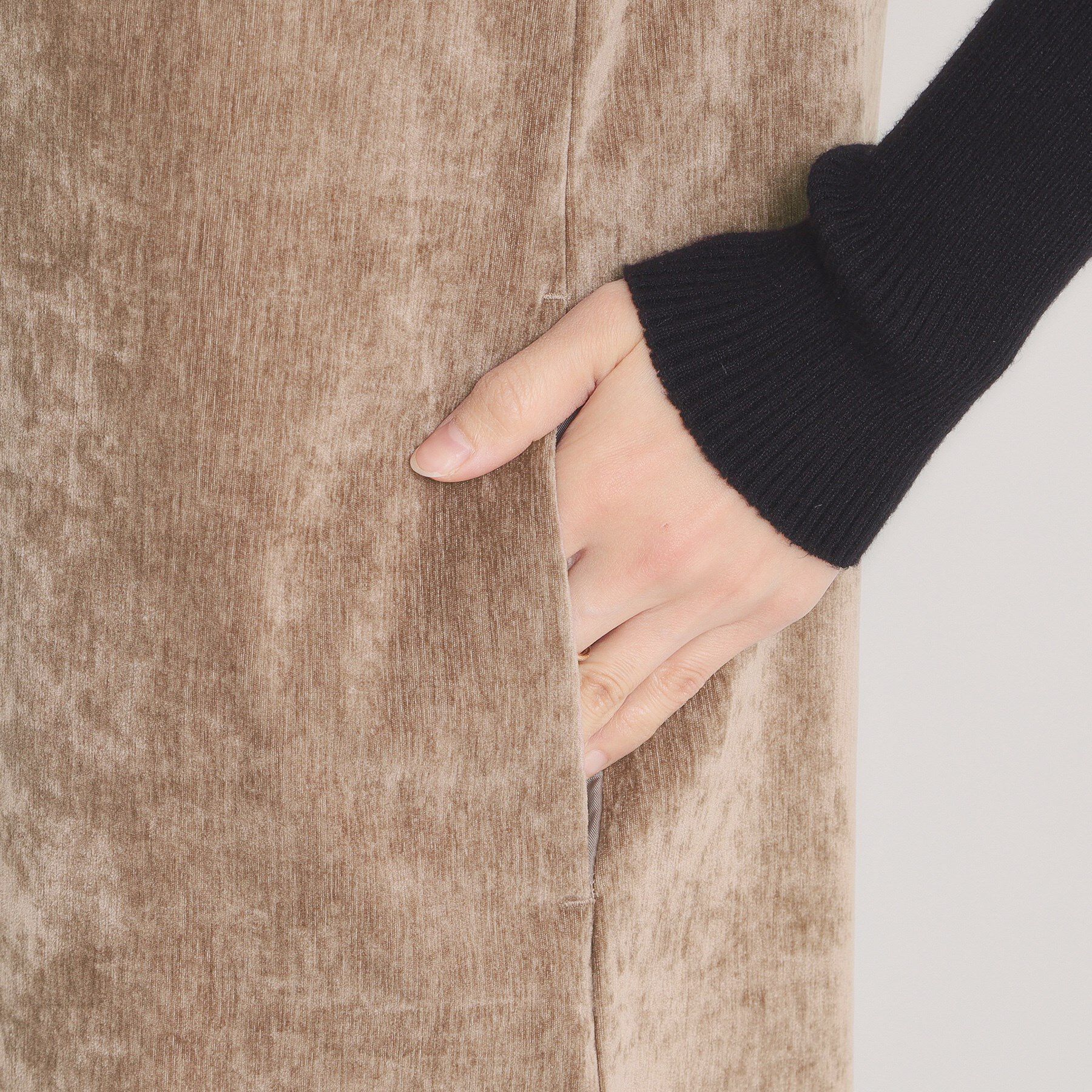 ITS&rsquo;DEMO「【手洗い可】ベロアジャンスカ」|ワンピース|