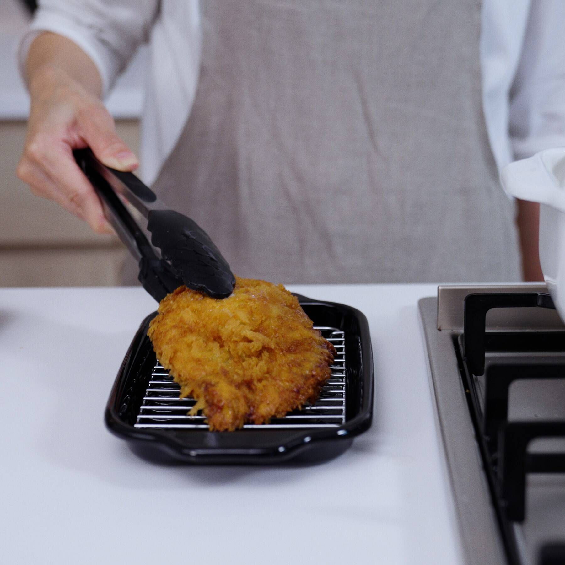 212 KITCHEN STORE「角型天ぷら鍋 WH ＜富士ホーロー＞」|食器・キッチングッズ|