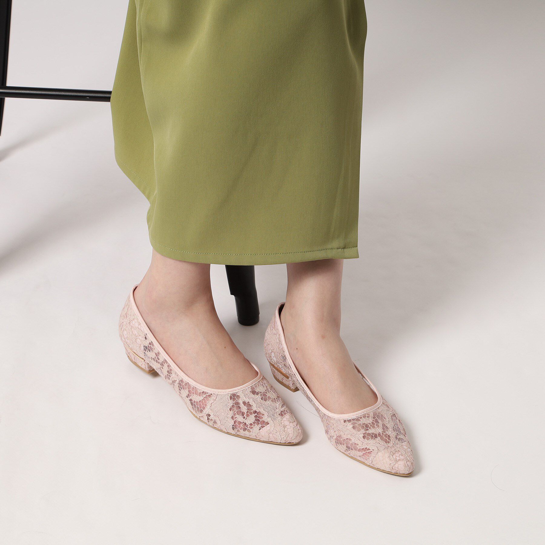 ESPERANZA「《定番》晴雨兼用クッションフラットパンプス」|パンプス|