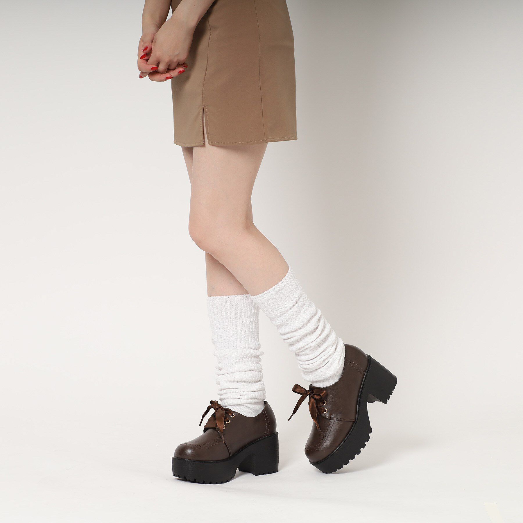 csT&P「厚底レースアップシューズ」|パンプス|